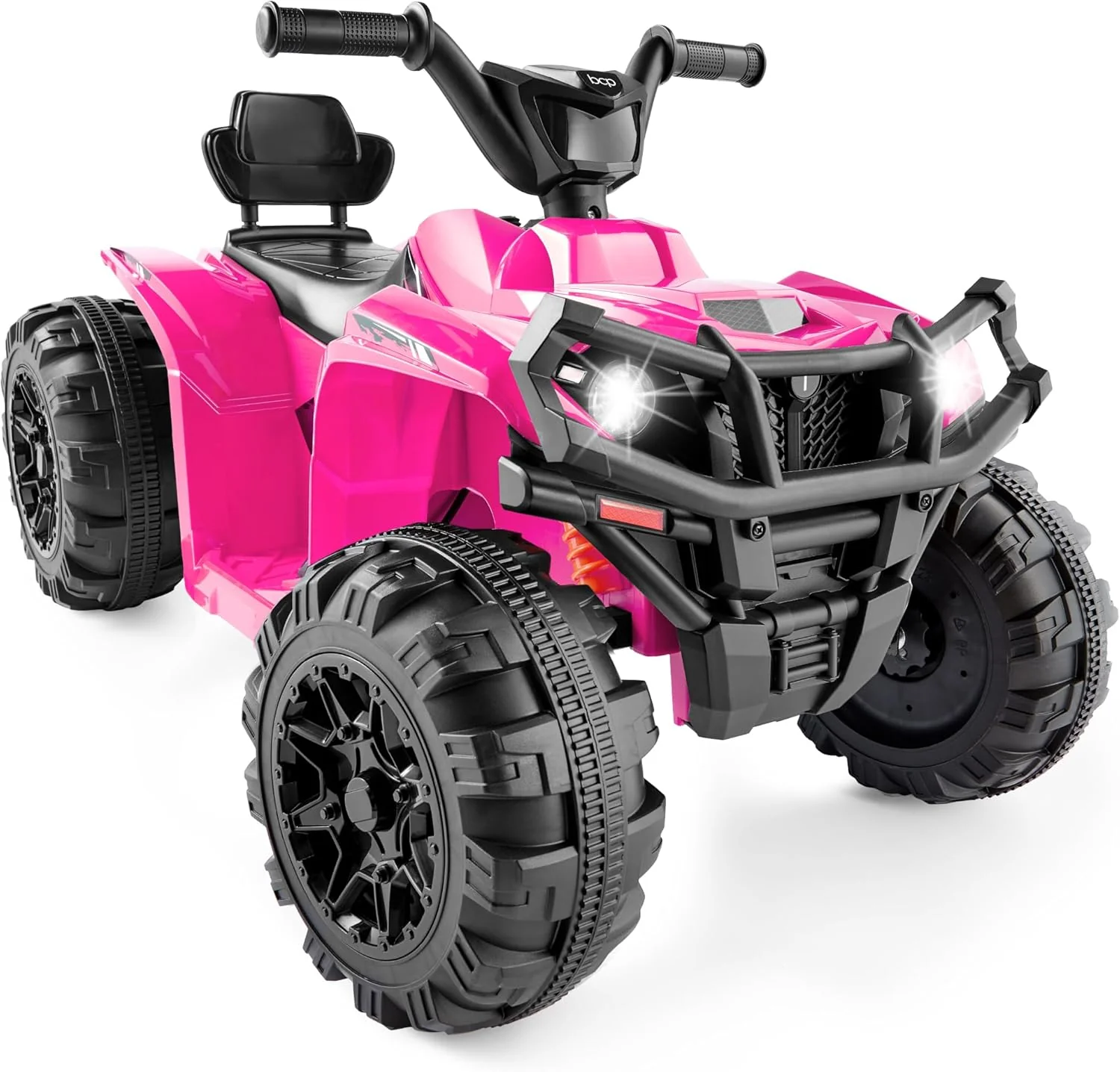 Quad électrique 12 V pour enfants Best Choice Products, véhicule tout-terrain à 4 roues avec audio Bluetooth, vitesse maximale de 3,9 km/h, pneus à crampons, phares LED et radio.