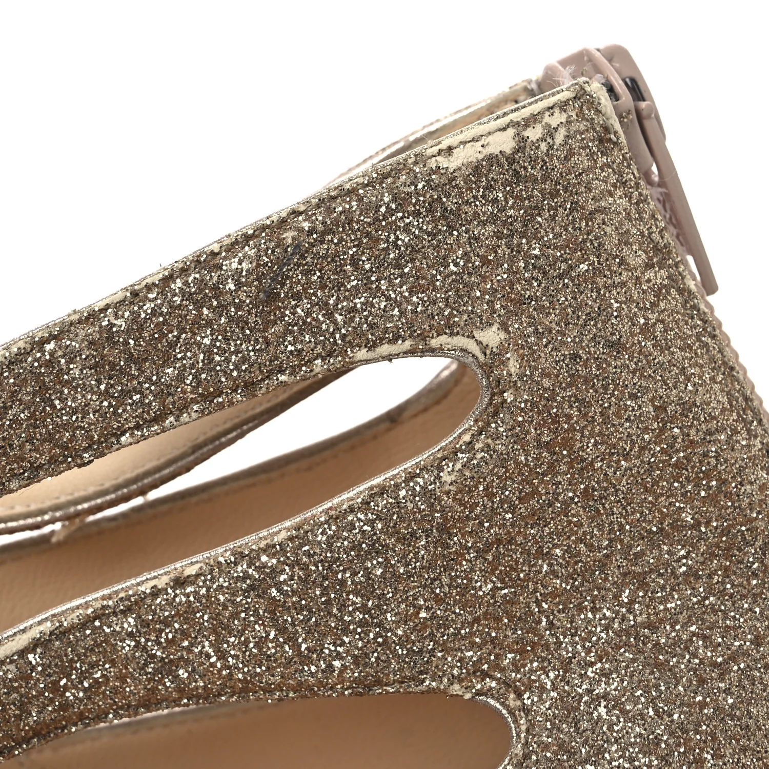 Glitter Mini Specchio Balota Platform Sandals 37.5 Gold