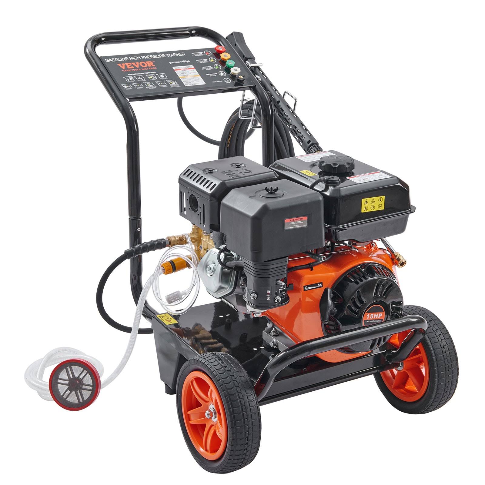 VEVOR 4400 PSI 4.0 GPM Gas Powered Pressure Washer with Copper Pump