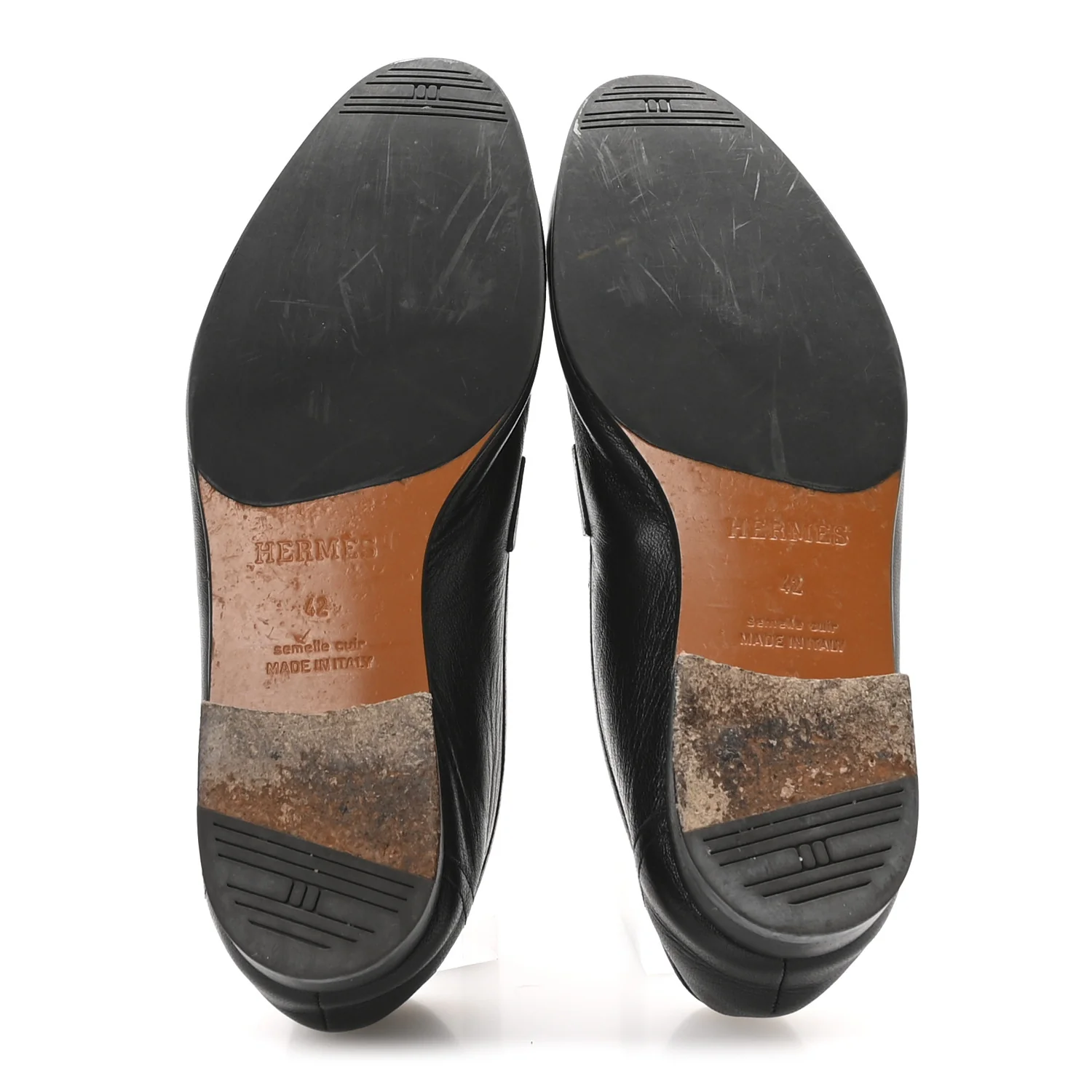 Goatskin Men's Paris Loafers 42 Black