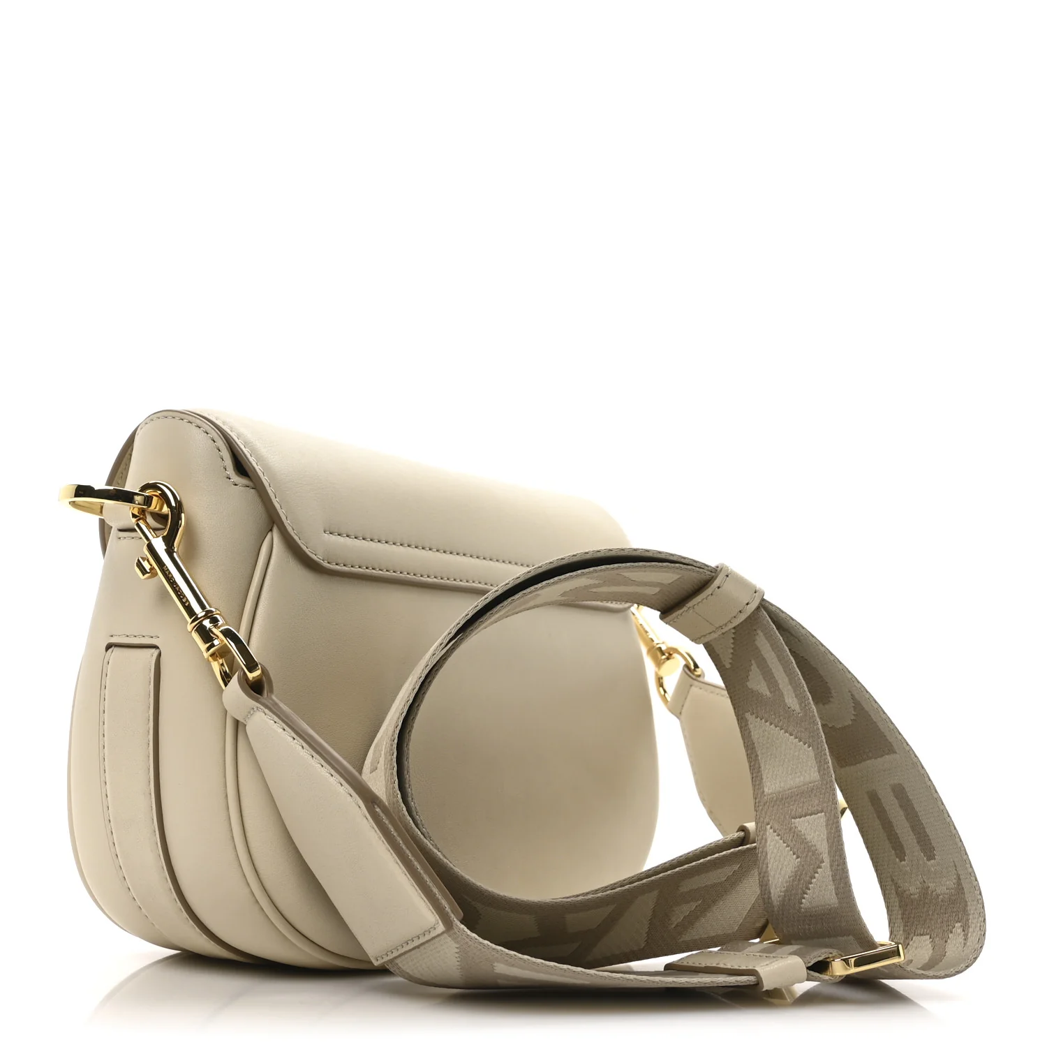 Calfskin Large The Covered J Marc Saddle Bag Cloud White