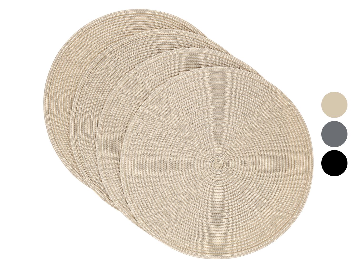 LIVARNO Lot de 4 set de table,  38 cm.