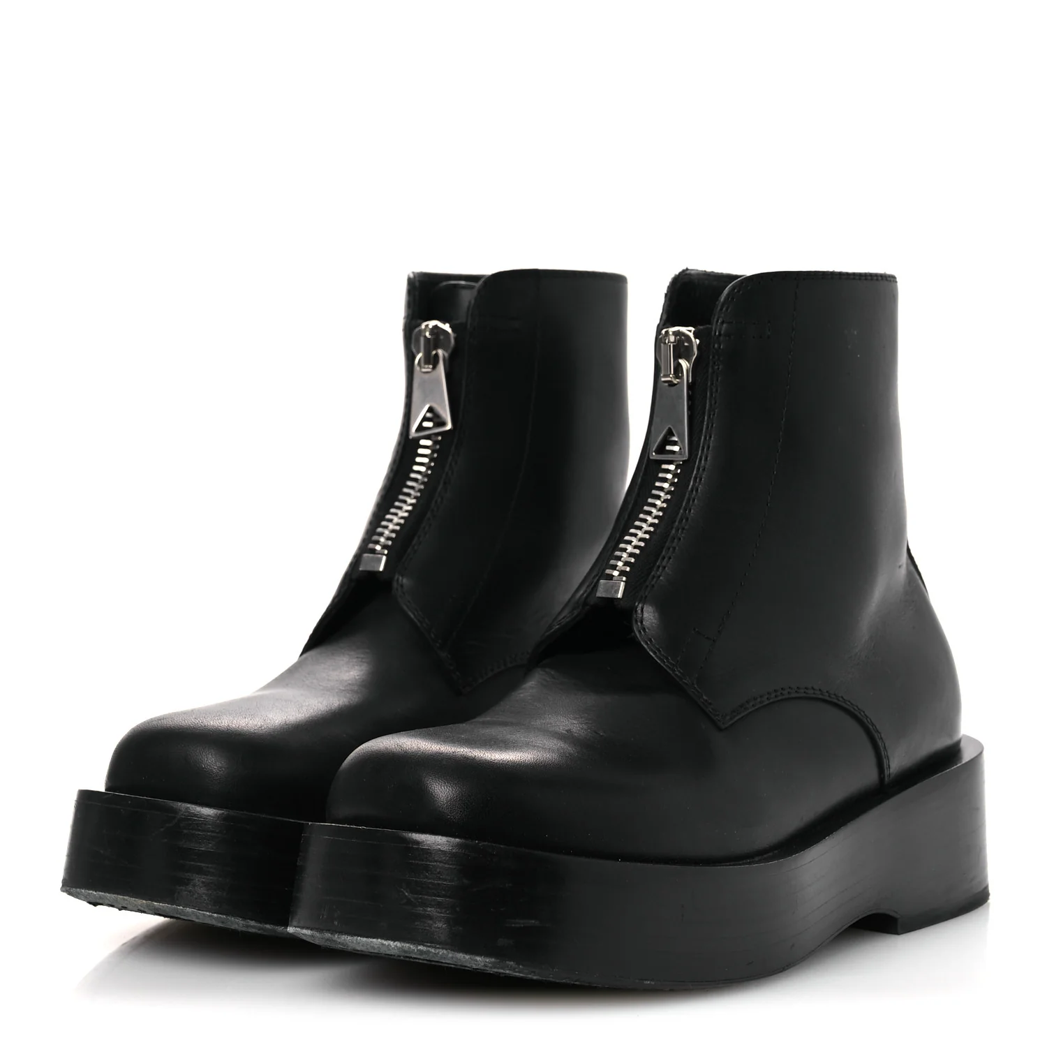 Calfskin Torino Ankle Boots 36 Black