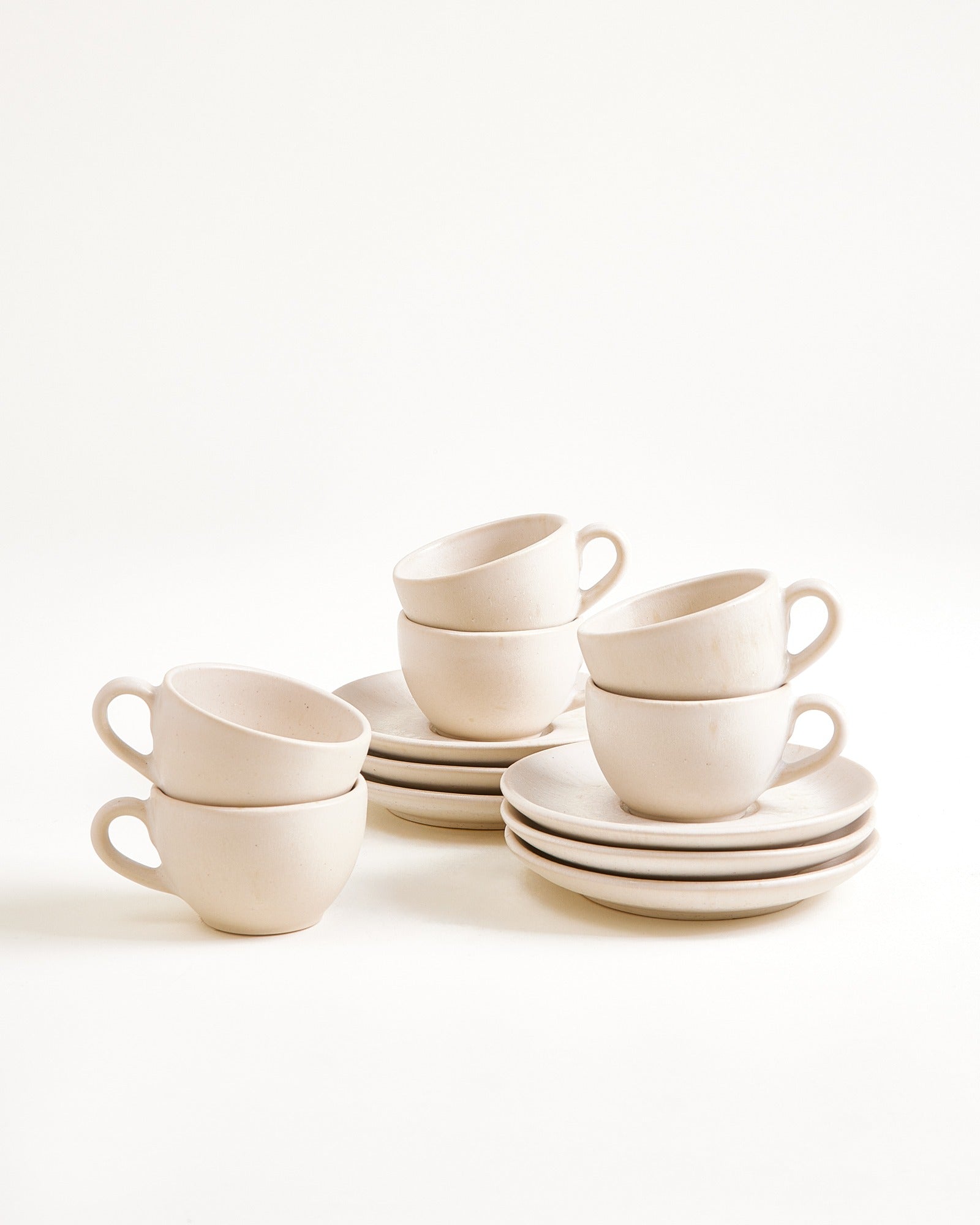 SINTRA - ESPRESSO MUG & ESPRESSO SAUCER CLASSIC SAND SET OF 6