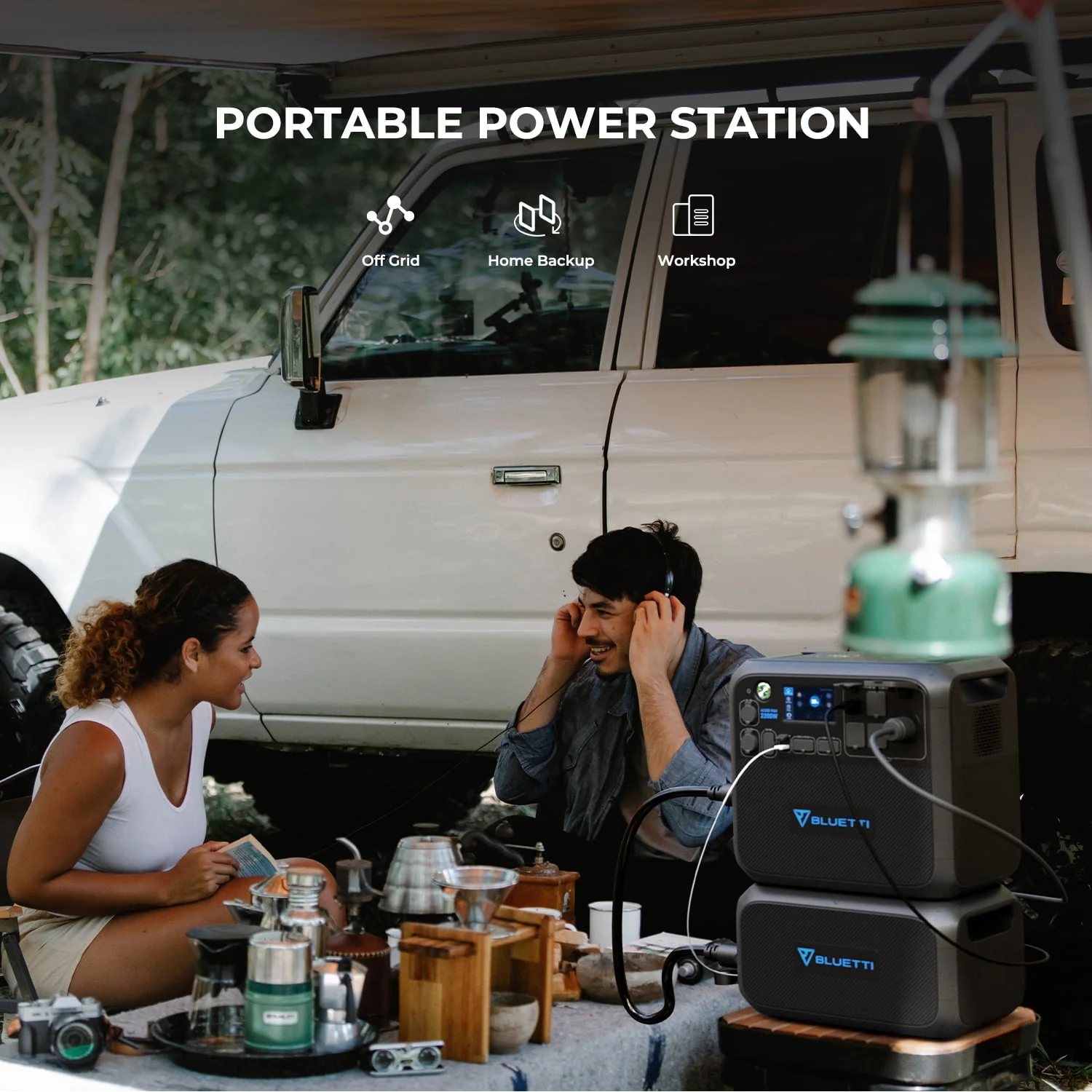 Bluetti AC200MAX Expandable Portable Power Station, 2048wh 2200W Home Solar Power System, LiFePO4 Solar Generator for RV, Camping