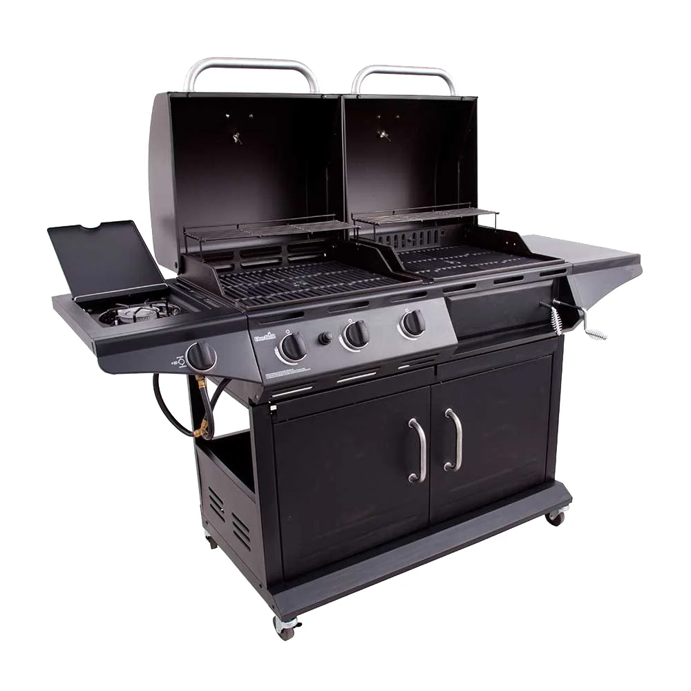 Deluxe Charcoal Gas Combo Grill(Black) - Image 4