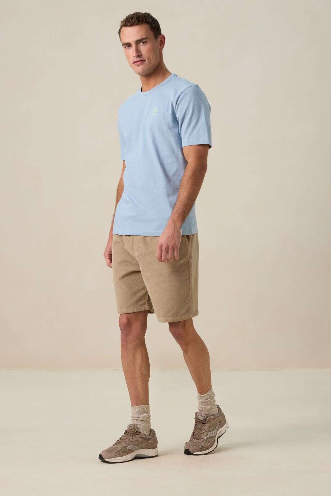 Lichtblauw T-shirt met artwork