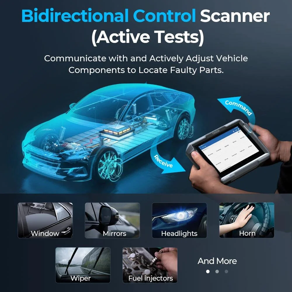 TOPDON Latest Car Diagnostic Scan Tool AD900 LITE OBD2 Scanner Wireless Bidirectional All System Scanner with Active Test, 8+ Reset Services