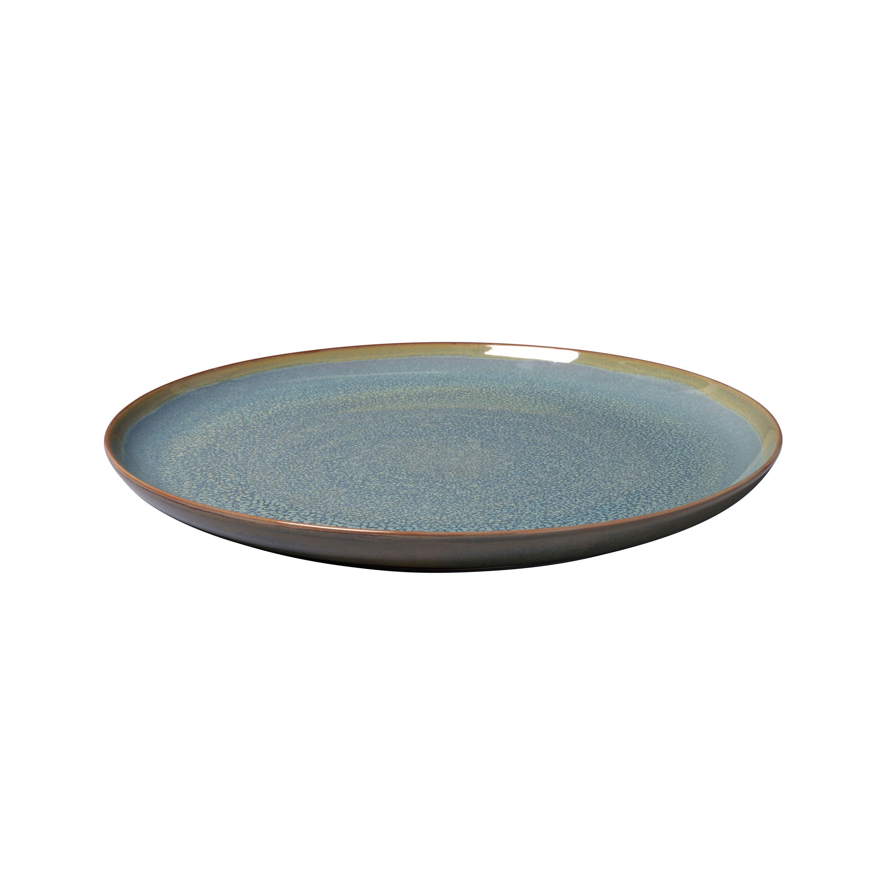 Crafted Dinner plate - Green, 11.5'', Premium Porcelain