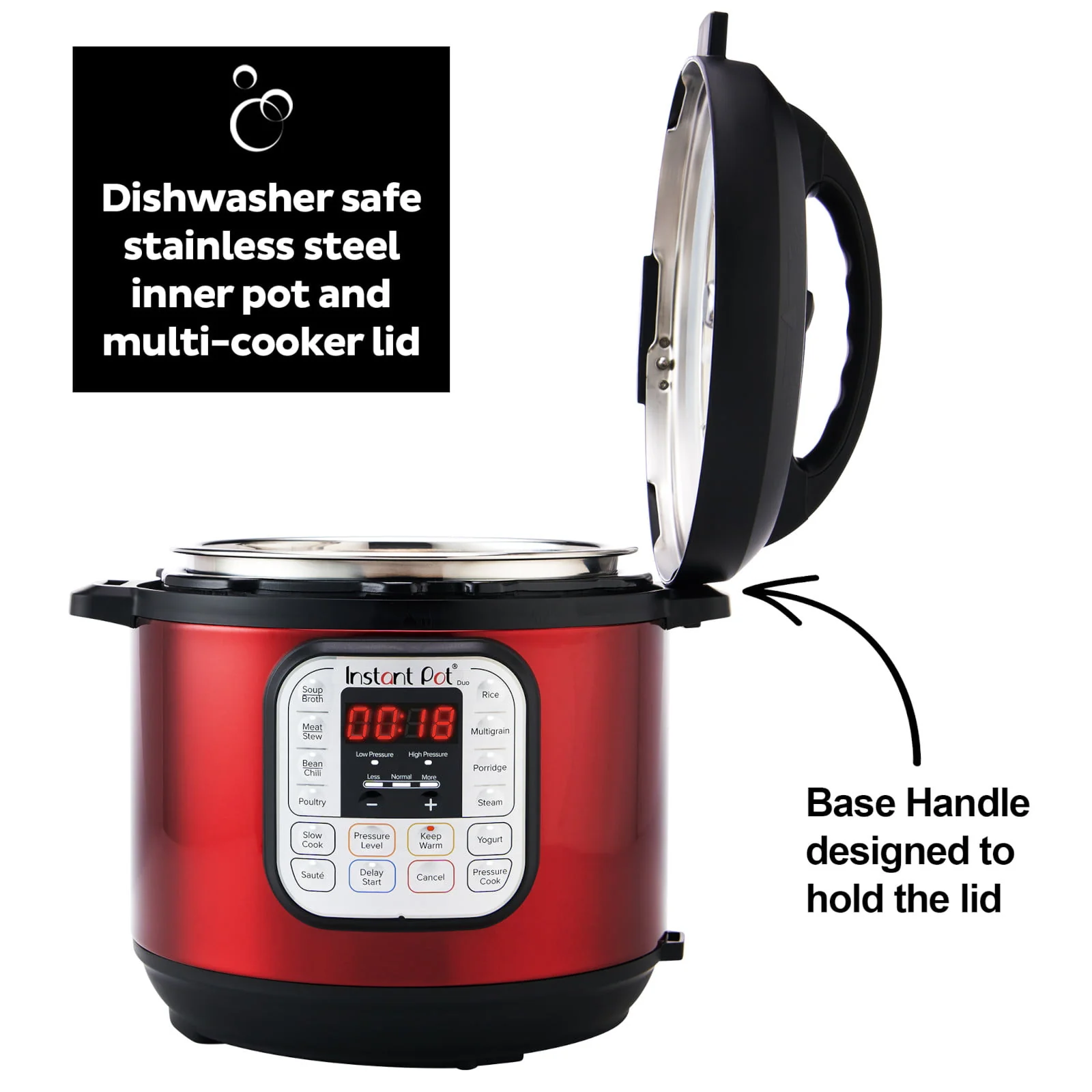 Instant Pot Duo™ 6 Quart Multi - Cooker, Red Stainless Steel