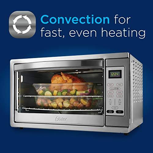 Oster Extra Large Digital Countertop Convection Oven, Stainless Steel (TSSTTVDGXL-SHP) Convection Toaster Oven