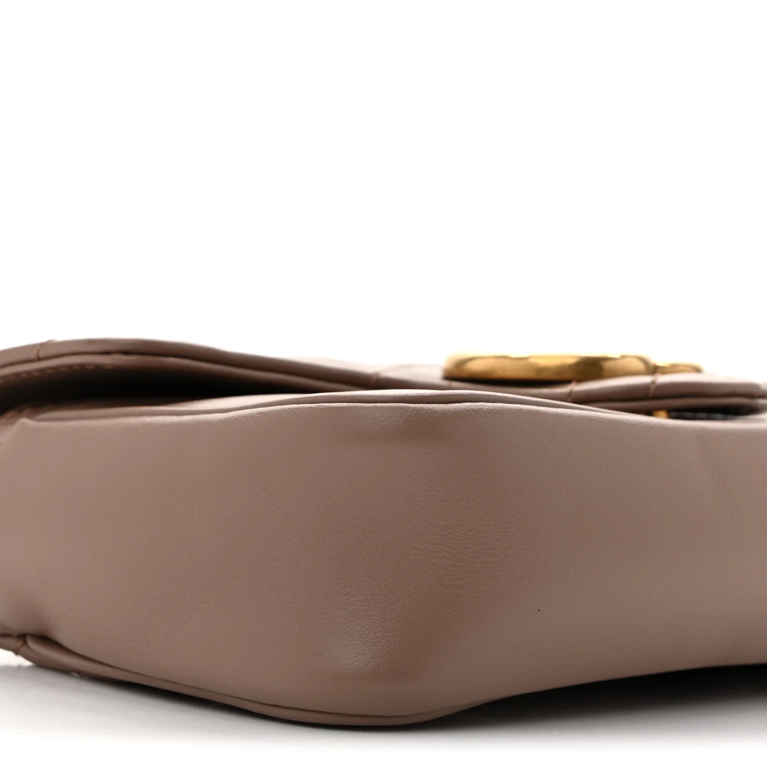 Calfskin Matelasse Super Mini GG Marmont Shoulder Bag Porcelain Rose