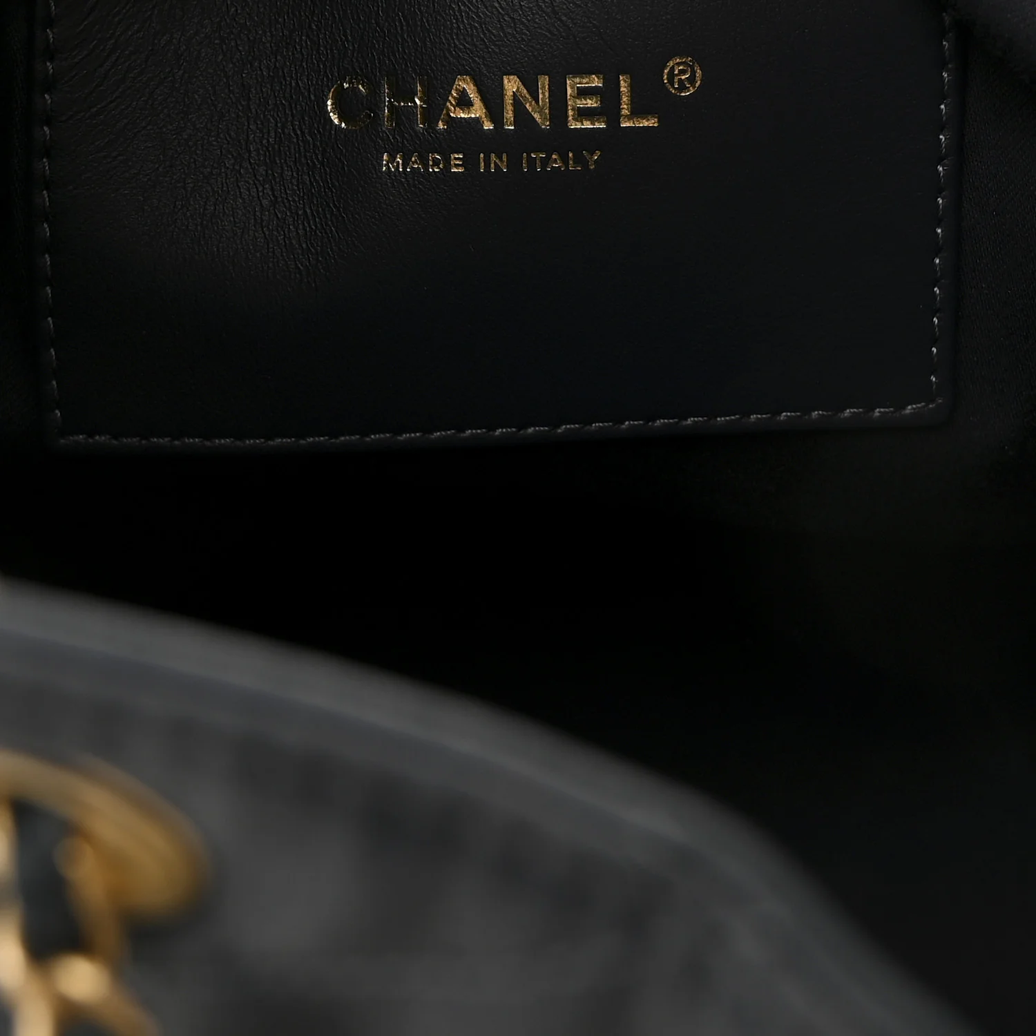 Canvas Quilted Medium Chanel 25 Handbag Dark Blue