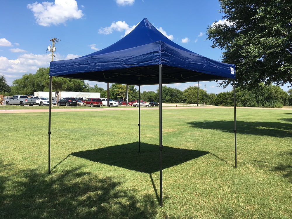 EZ Pop Up Canopy Tent Instant Shelter w Wheel Bag + 4 Sand Bags 10'x10' Navy Blue D Model(Navy Blue) Image 8