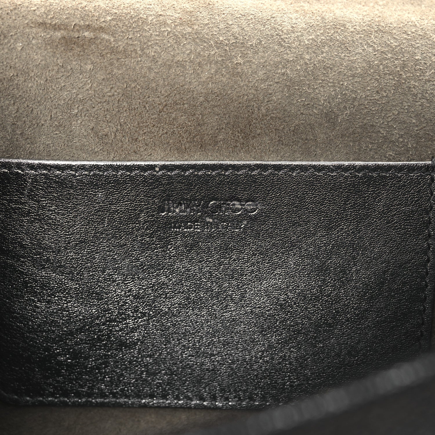 Glitter Fabric Erica Chain Clutch  Anthracite