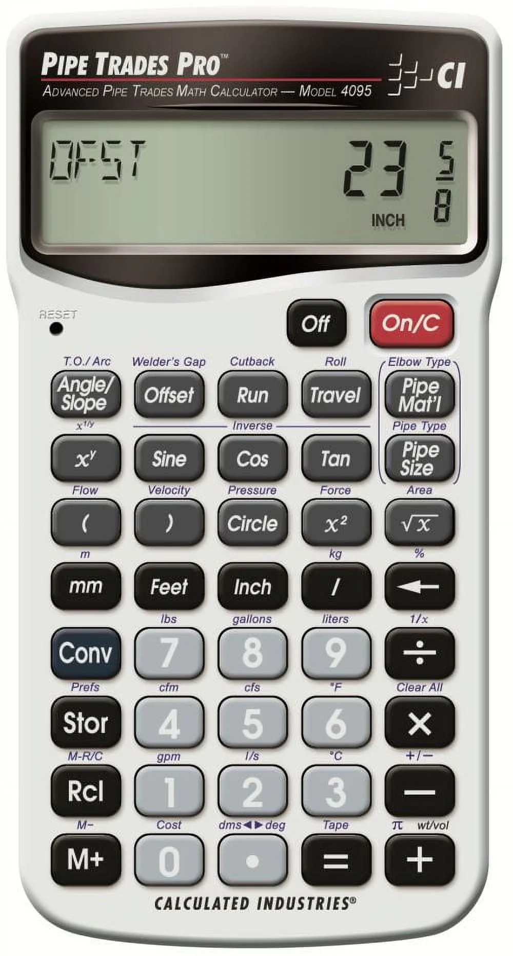 Calculated Industries Construction Calculator, Pipetrades 4095