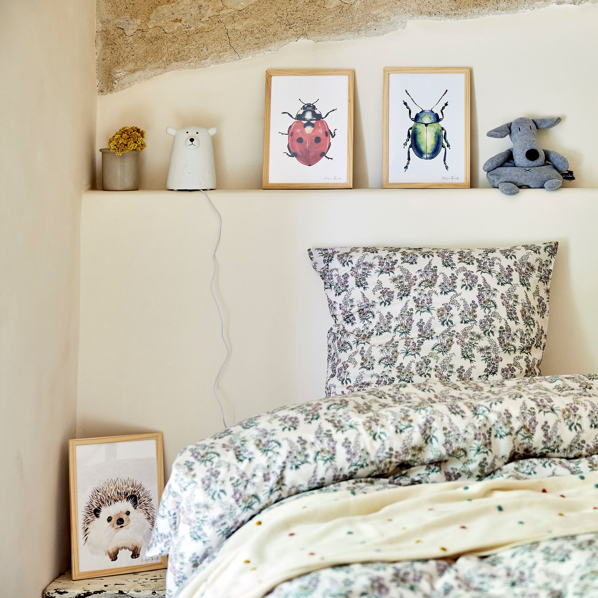 HERISSON - Image aquarelle encadrée Hérisson - A4