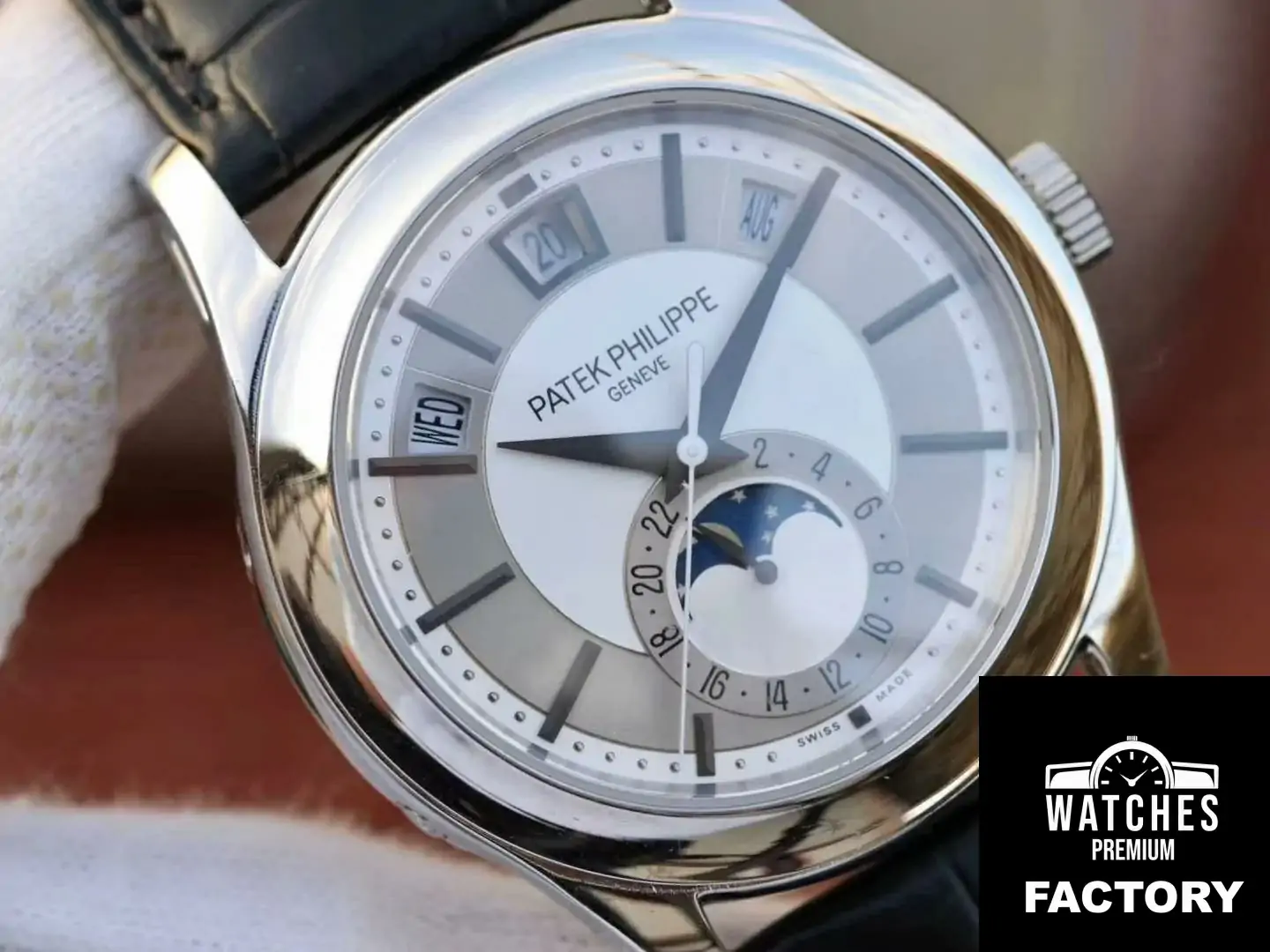 Patek Philippe Annual Calendar 5205G-001 Rhodium Dial