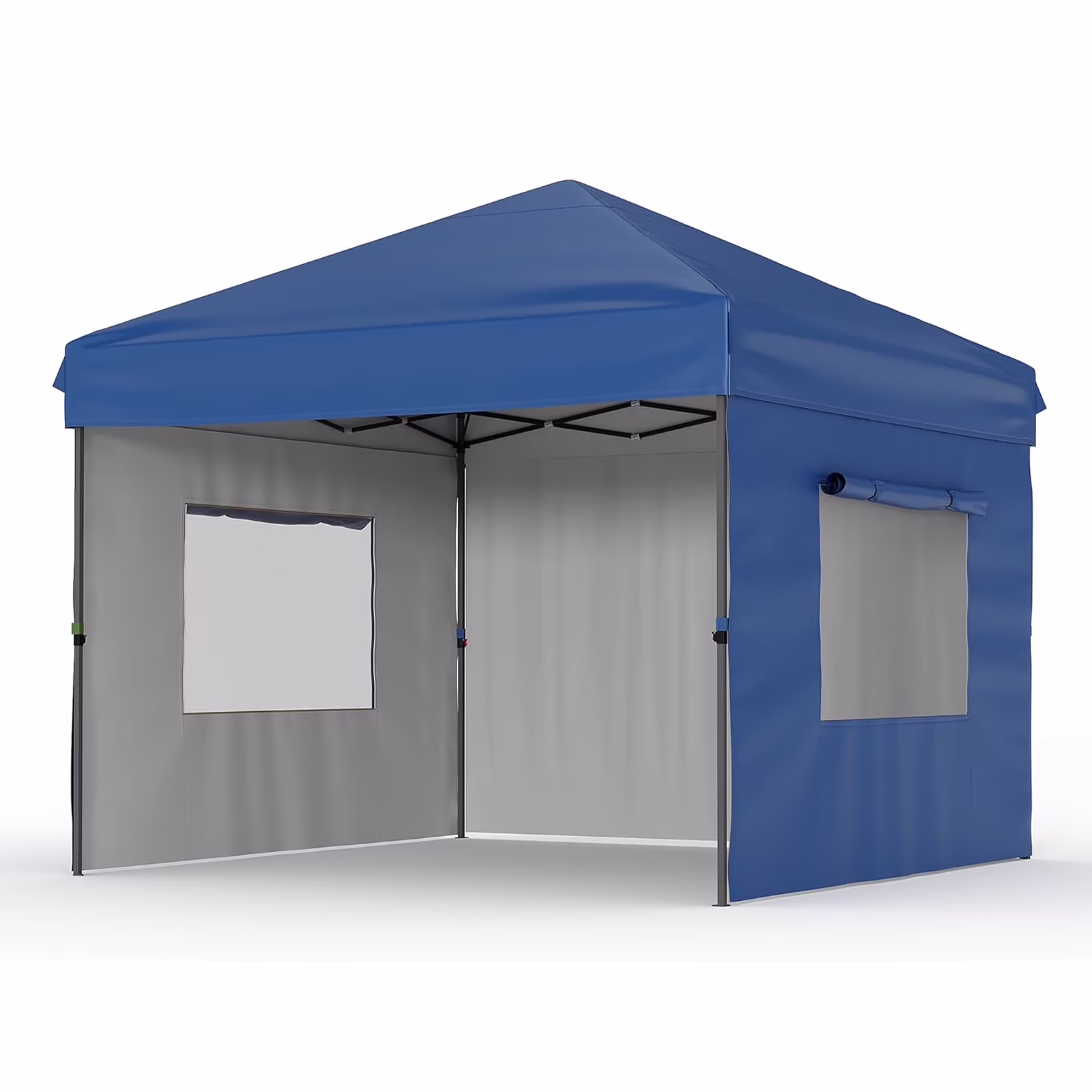 10x10FT Pop Up Canopy Tent, Folding Tent Shelter with 3 Removable Sidewalls, Easy Setup Outdoor Canopy, Height Adjustable Shelter Gazebos(10' x 10'/Blue)