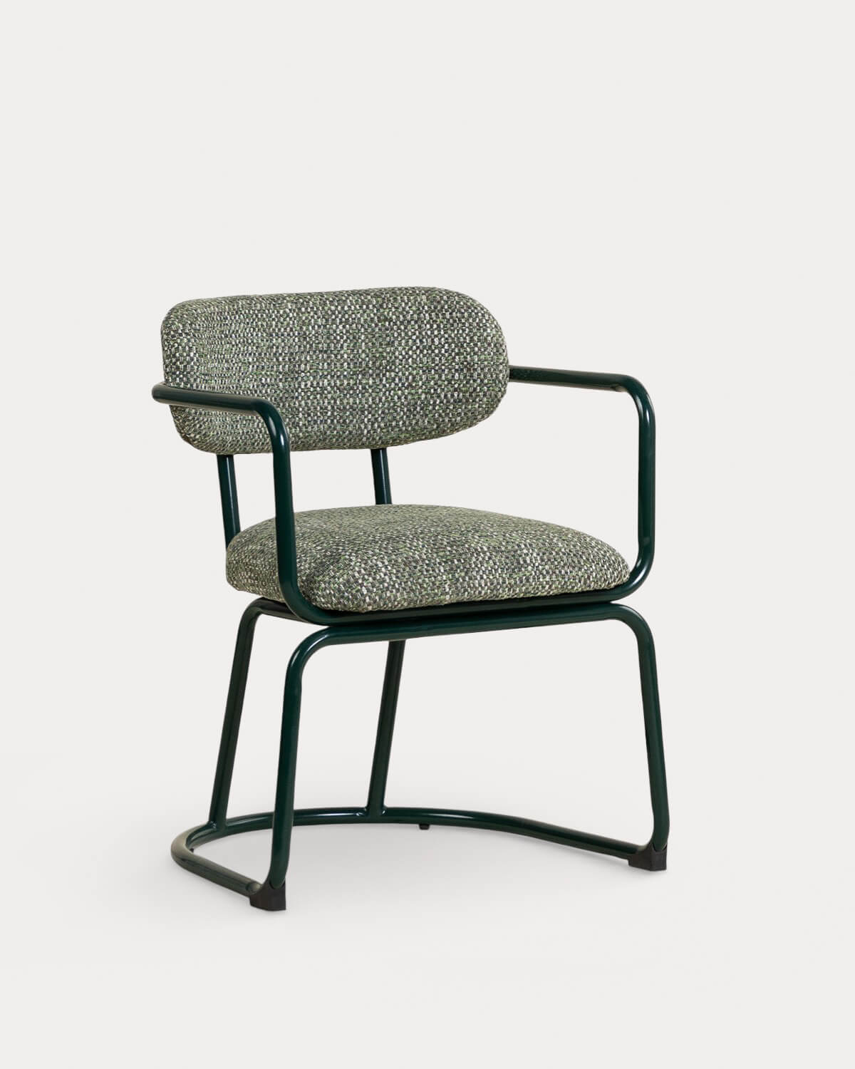 Yeray - Pack 4 Sillas de Comedor de Metal y Tela Yeray
