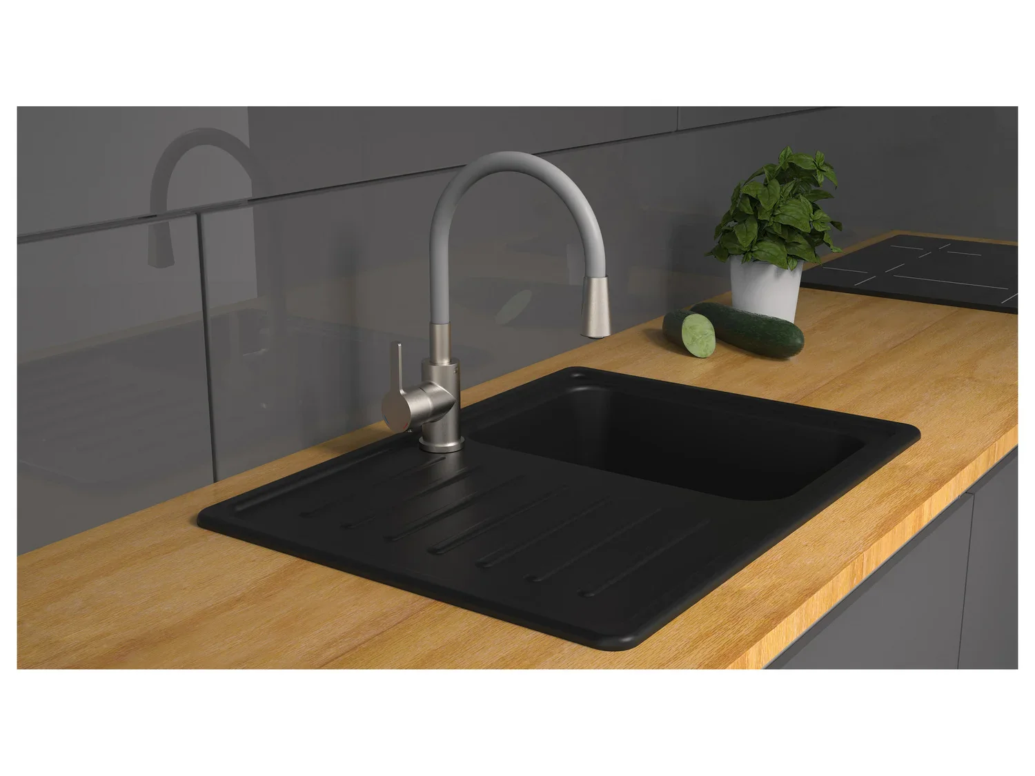 Eisl Mitigeur de cuisine Flexo, avec fonction Cold Start