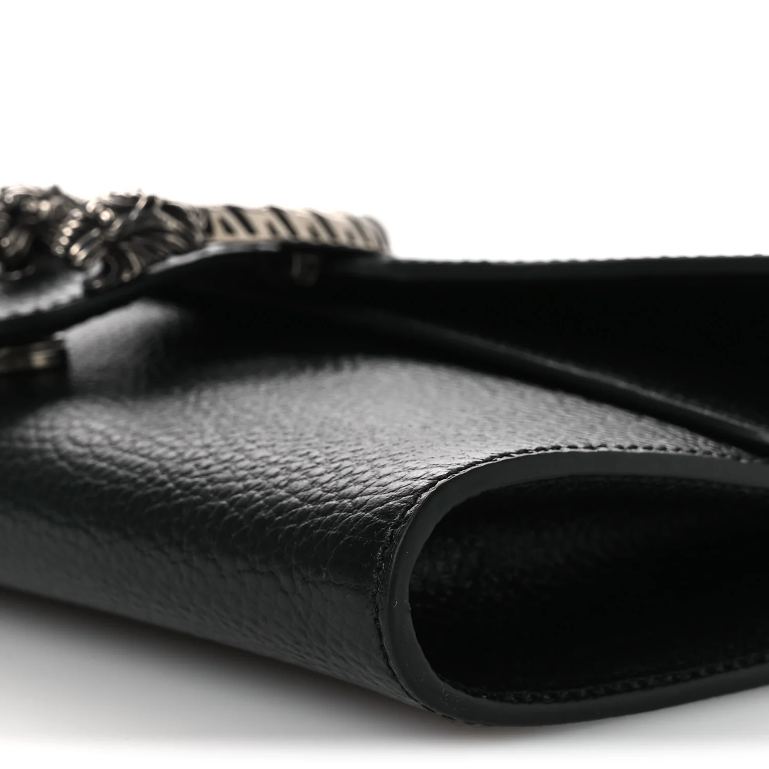 Dollar Calfskin Web Small Dionysus Crossbody Bag Black