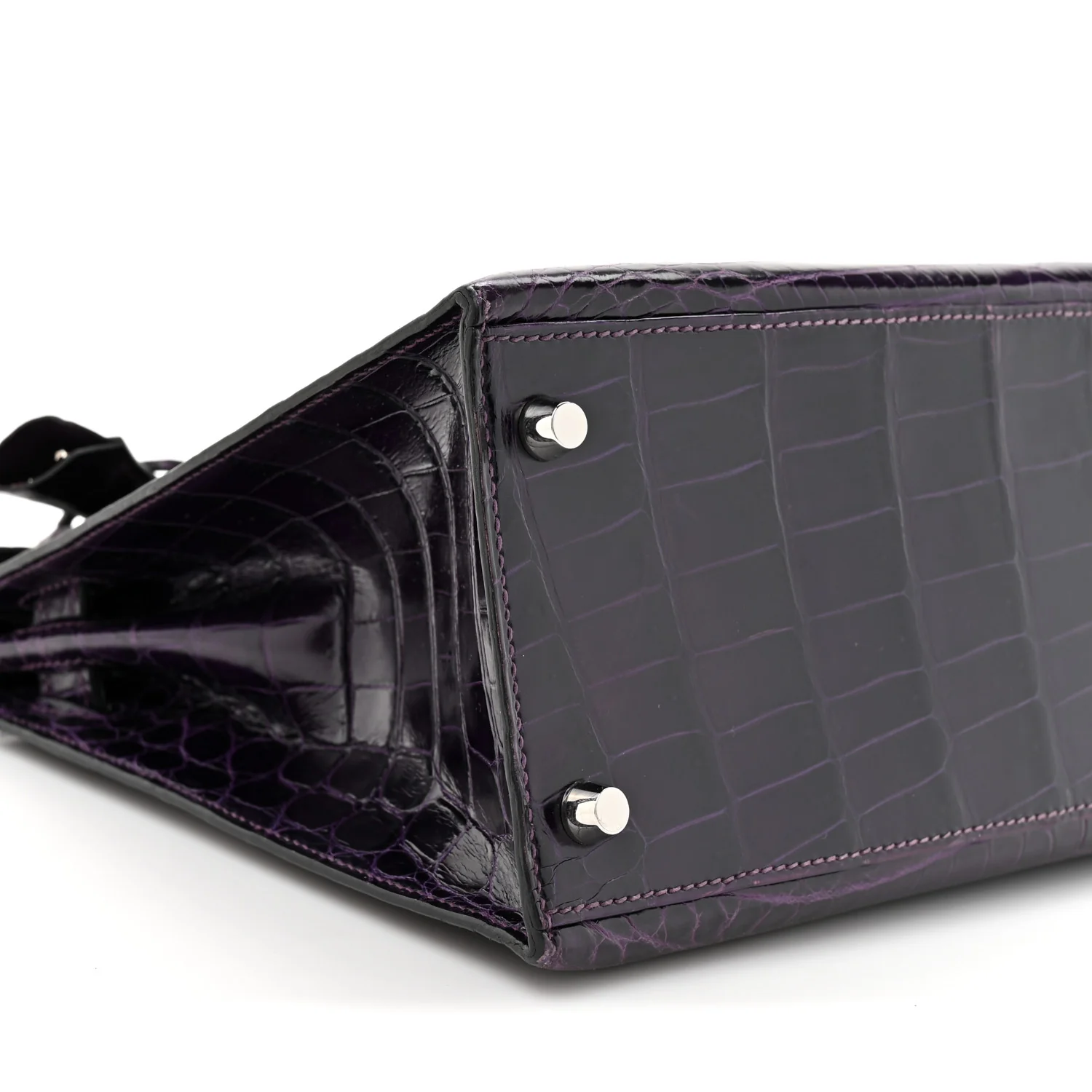 Shiny Niloticus Crocodile Kelly Sellier 28 Amethyst