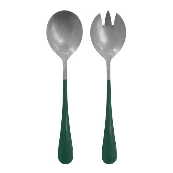Salatbestikk 20 cm grønn