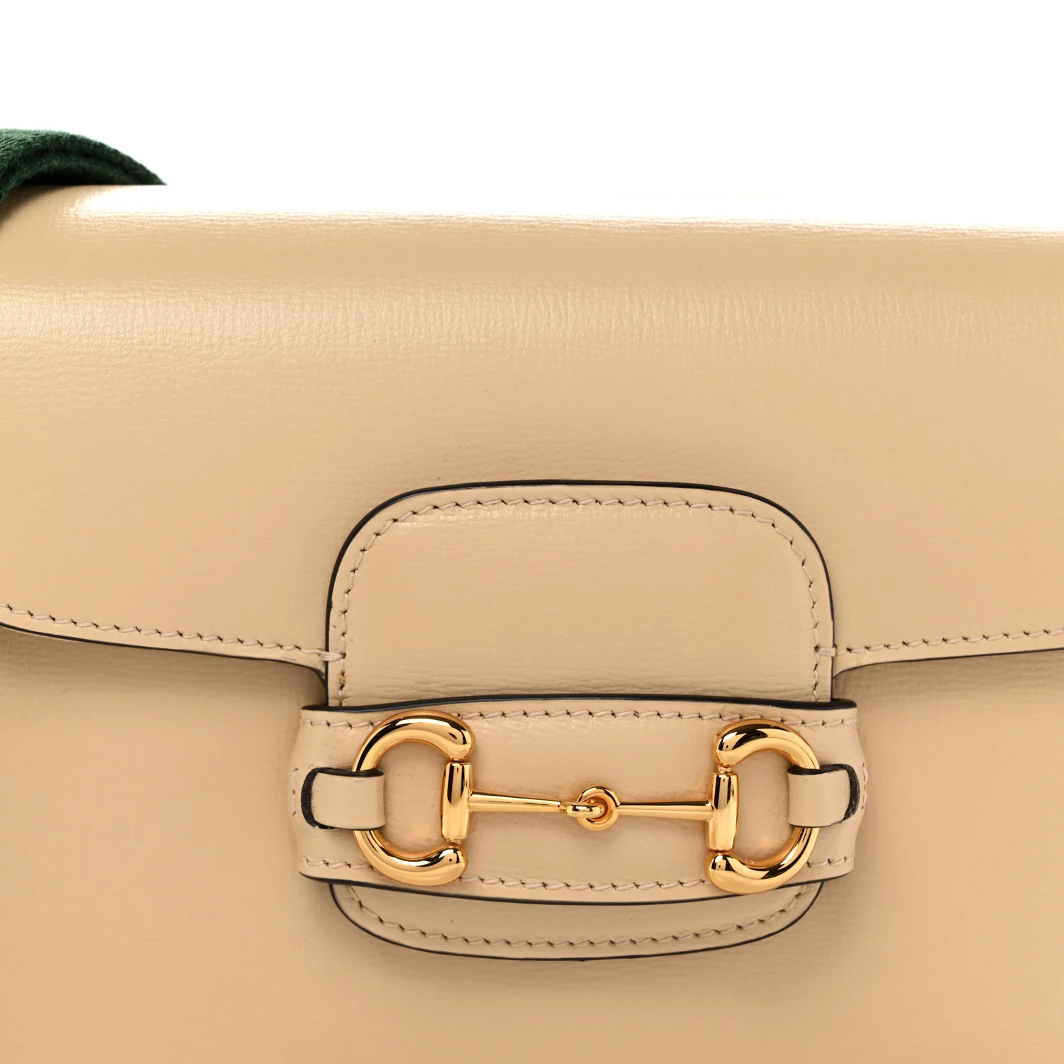 Azalea Calfskin Web Mini Horsebit 1955 Shoulder Bag Bubble Tea