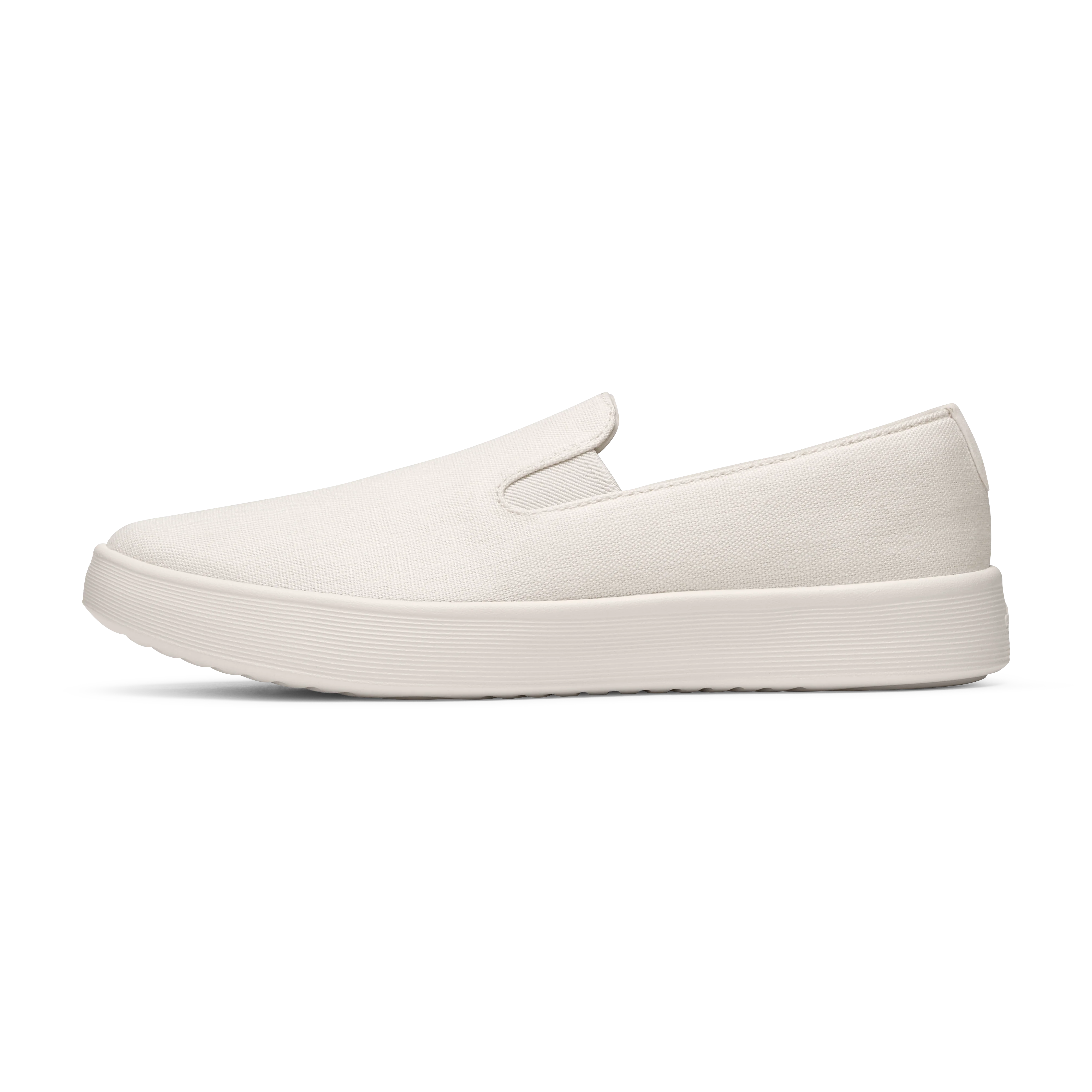 Men's Canvas Cruiser Slip On - Warm White (Natural White Sole)