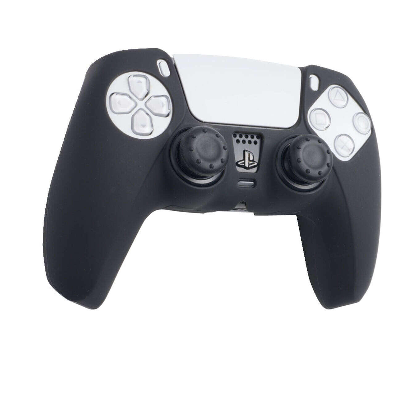 Protection en silicone noir pour manette de console PS5