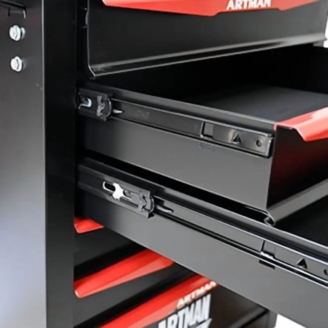 Witaxima 20 7-Drawer Rolling Metal Tool Chest, Black & Red