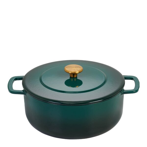 Støpejernsgryte 28 cm 5,3L holly green