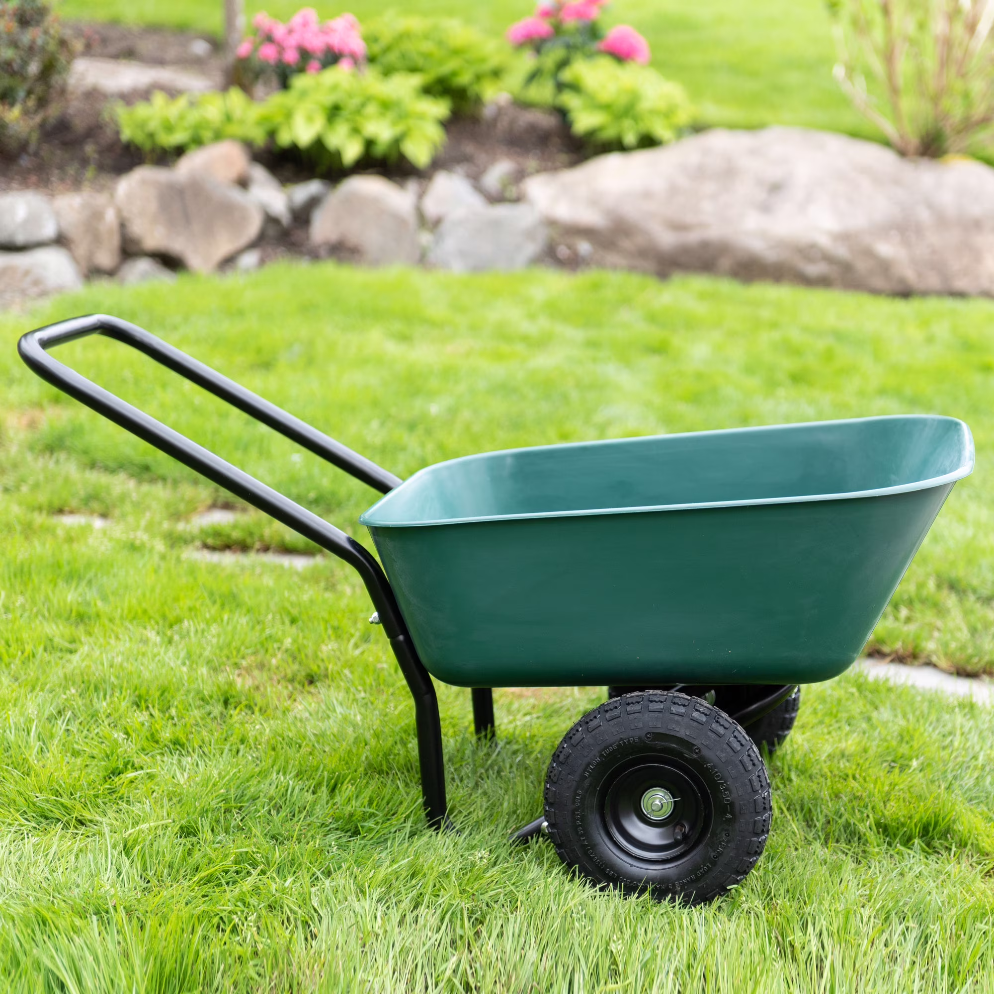 Garden Star Dual - Wheel, Poly Tray Garden Barrow Wheelbarrow