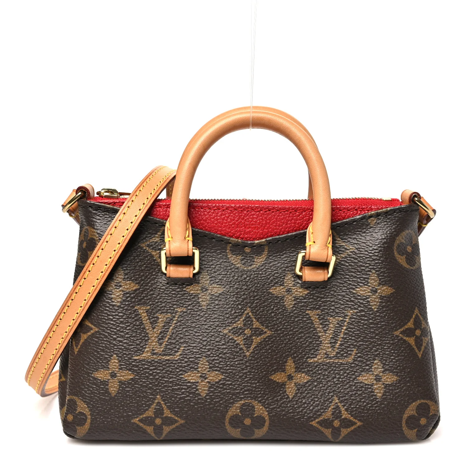 Monogram Nano Pallas Cherry