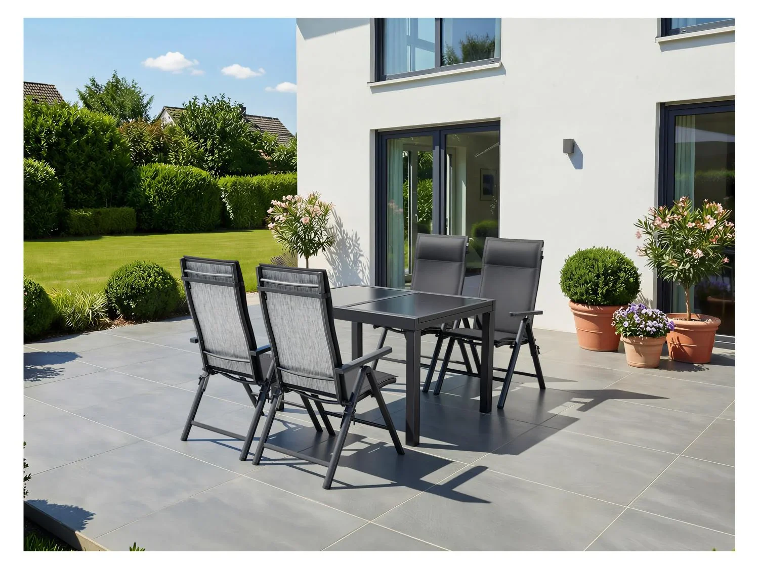 LIVARNO Lot de 2 fauteuils en aluminium Houston