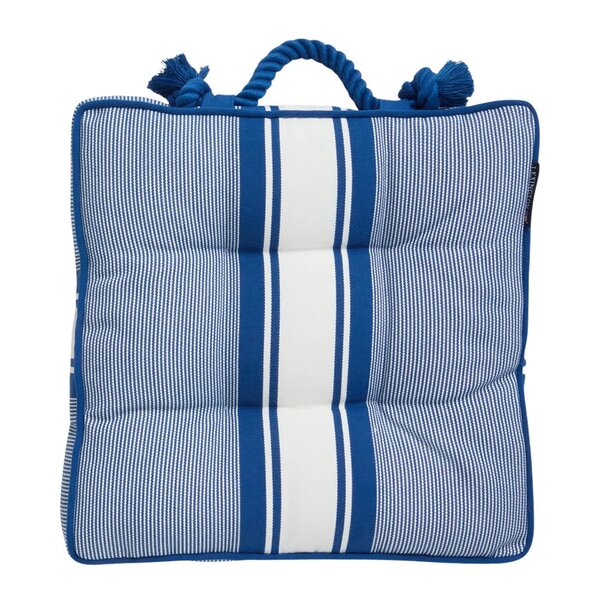 Sittepute 40x40 cm stripet blå/hvit