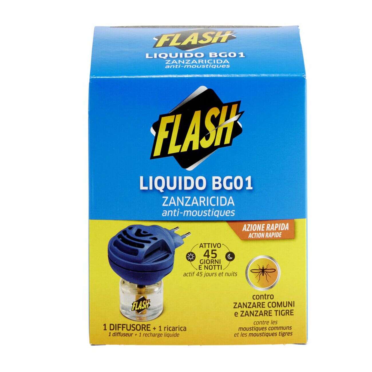 Diffuseur électrique anti moustiques Flash 1 recharge liquide