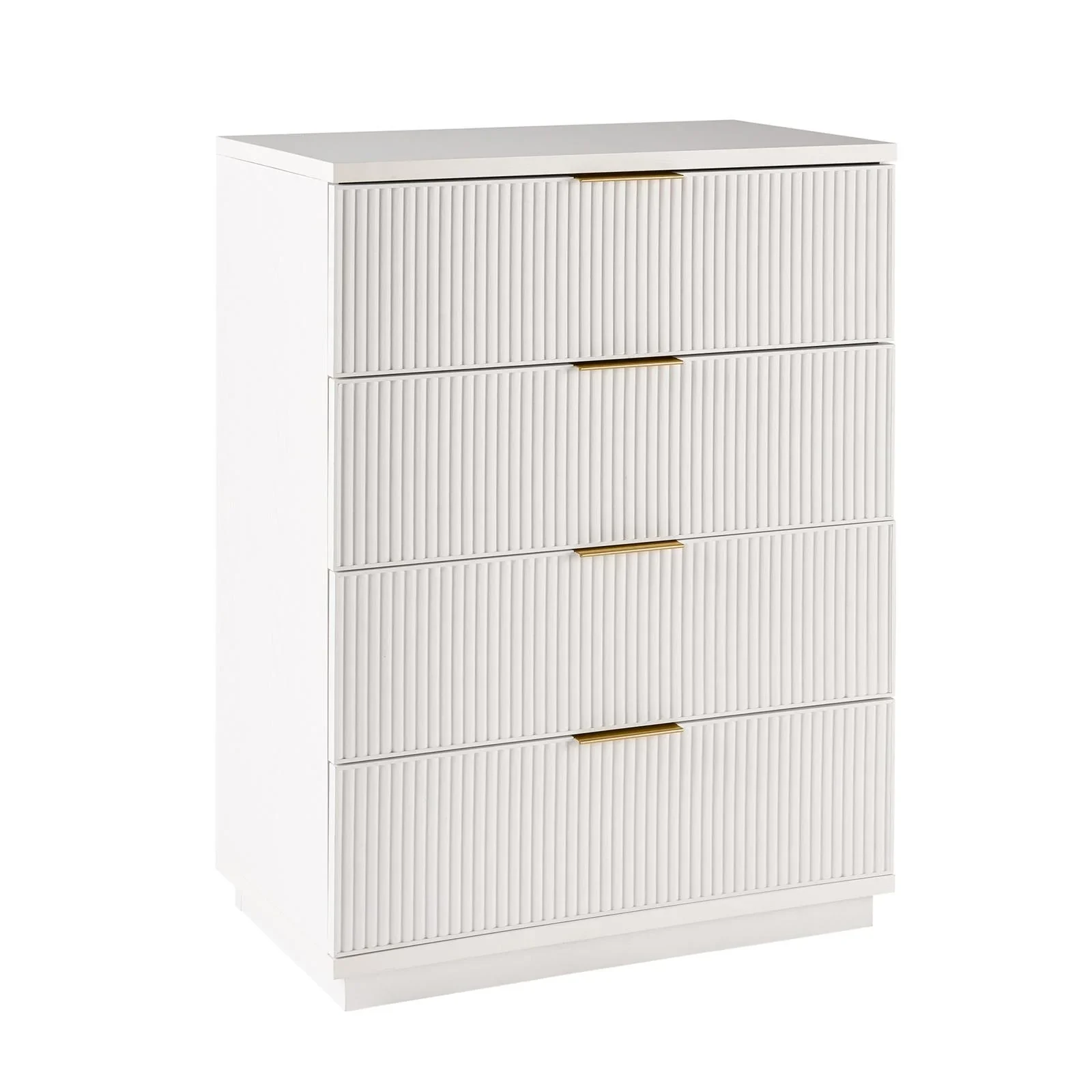 Better Homes & Gardens Lillian Fluted 4 Drawer Dresser, Natural Pine