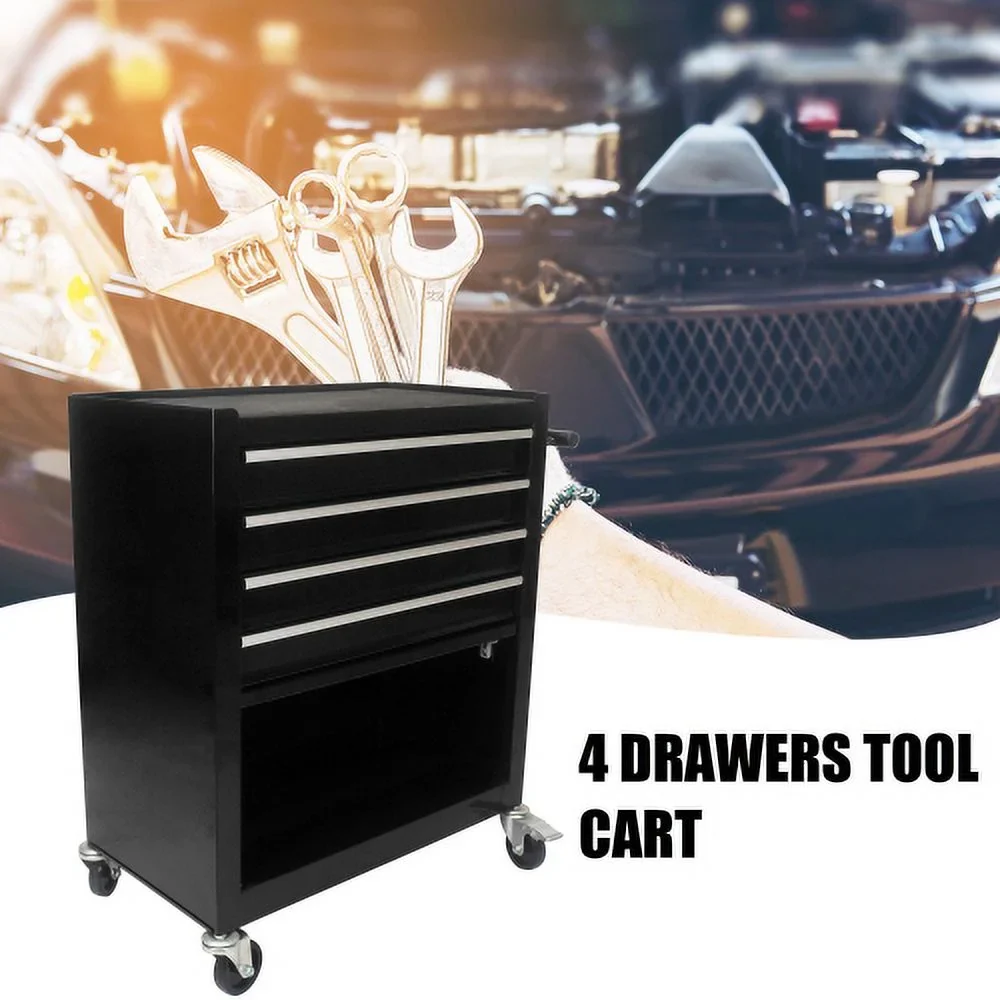 ARTMAN 4 Drawers Rolling Tool Cart With Wheels,Metal Tool Chest Garage Storage Cabinet,Removable Toolbox Organizer for Workshop, Garage