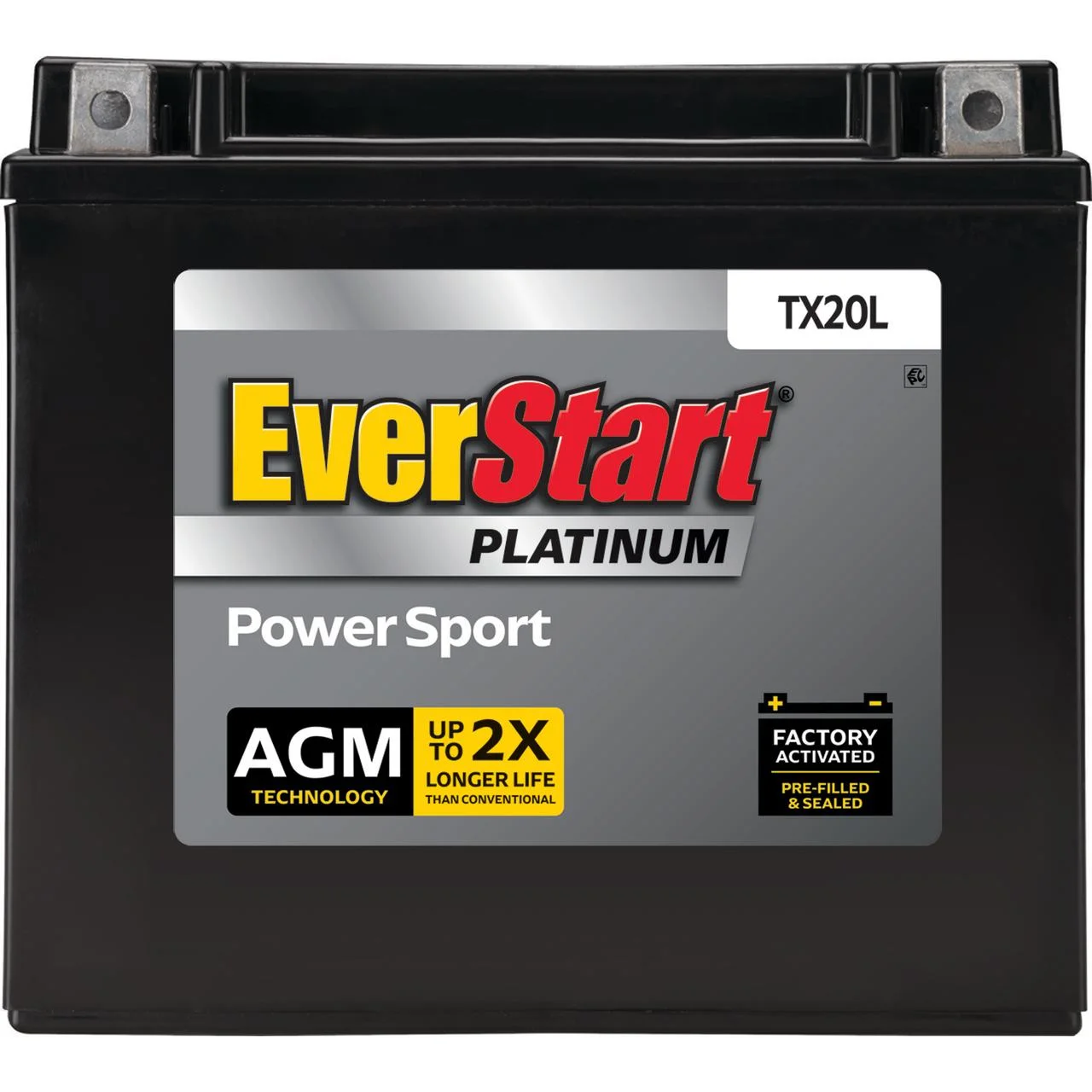 Platinum BOXED AGM Power Sport Battery, Group Size TX20L 12 Volt, 310 CCA - Image 4