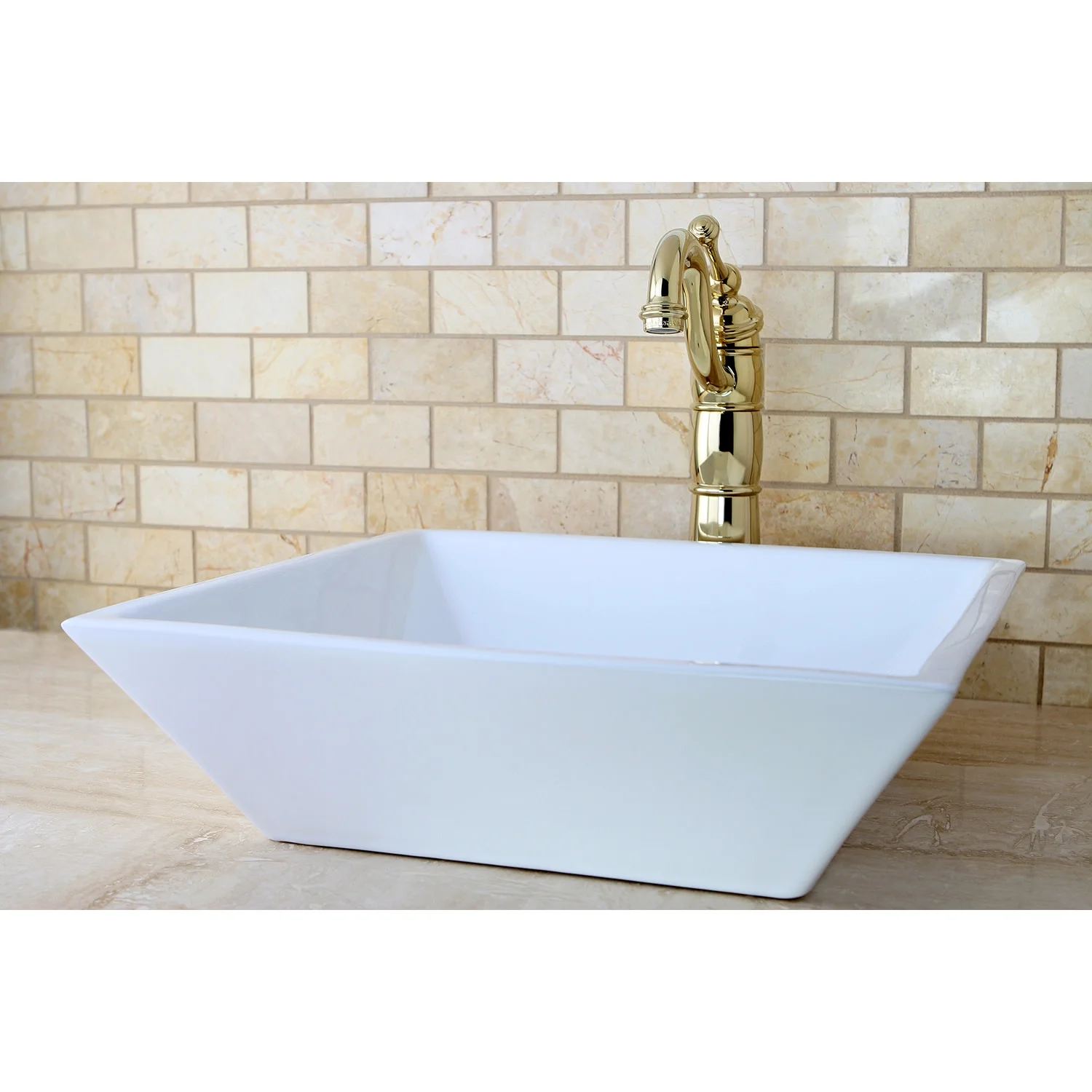 KB1422BL Vessel Sink Faucet, Polished Brass(Polished Brass) - Image 2