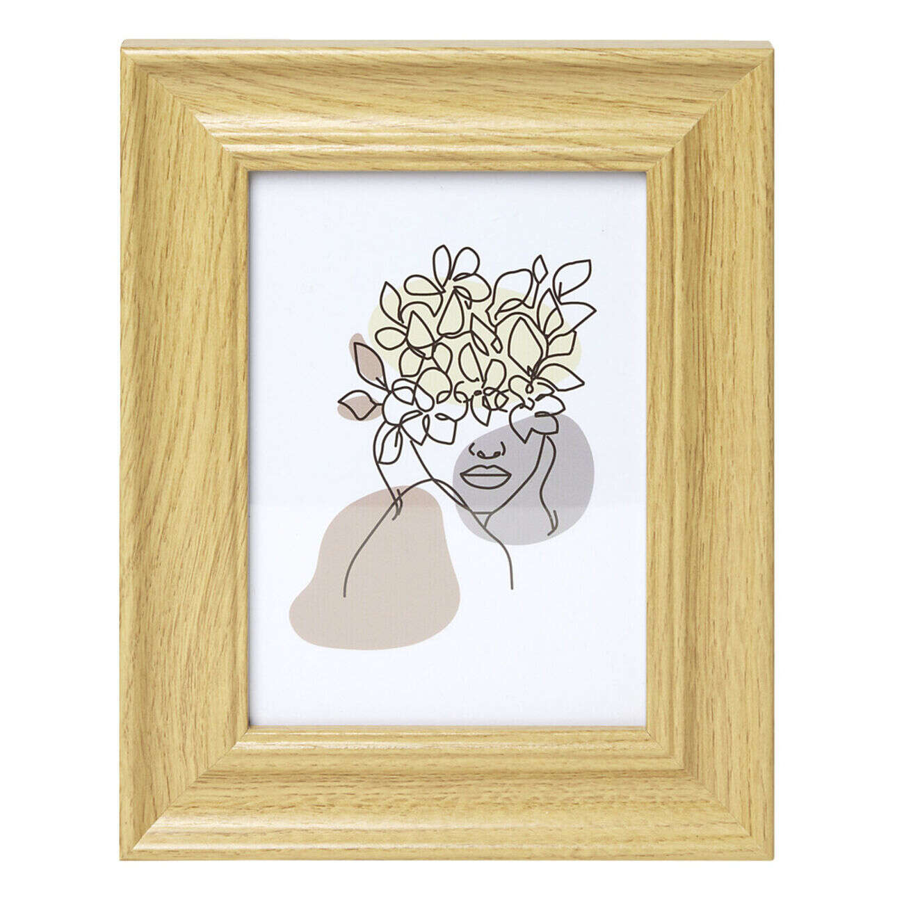 Cadre photo bois beige 18,5x24,5cm