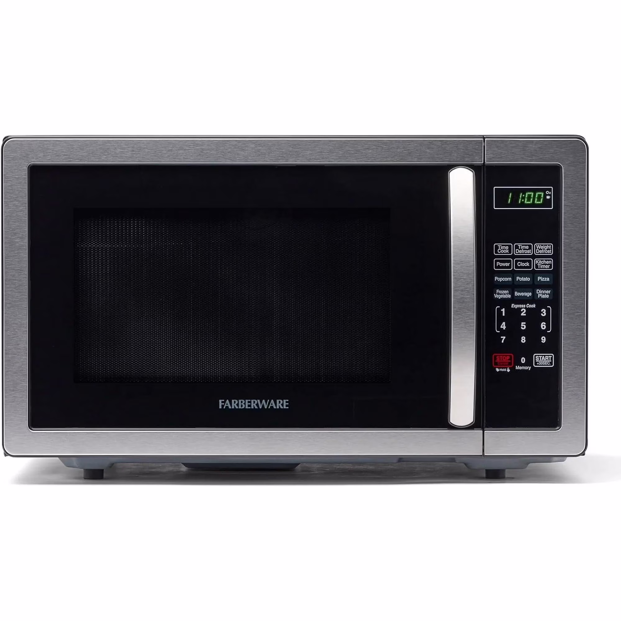 Stainless Steel Countertop Microwave Oven with Child Lock, 1.1 Cu Ft Black Stainless(Black Stainless) - Image 7