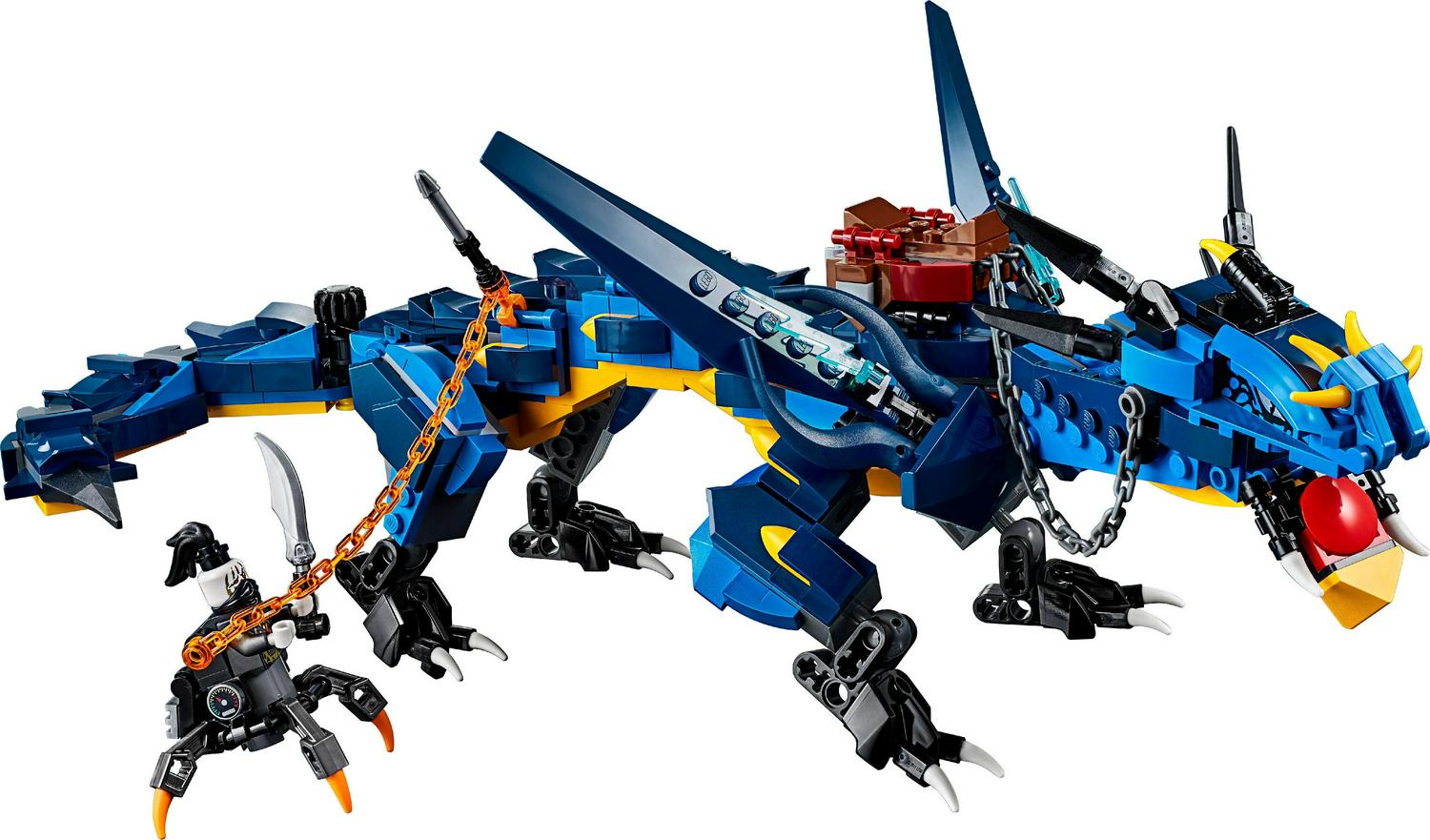 NINJAGO Masters of Spinjitzu: Stormbringer 70652 Ninja Toy Building Kit with Blue Dragon Model for Kids. Best Playset Gift for Boys (493 Piece) - Image 7