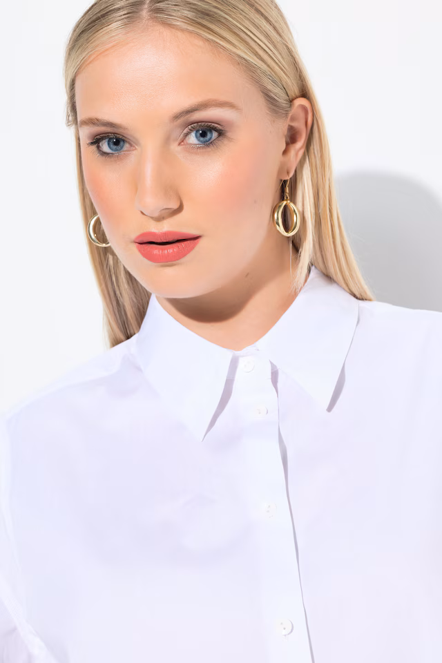 Decorative Seam Long Sleeve Button Down Shirt