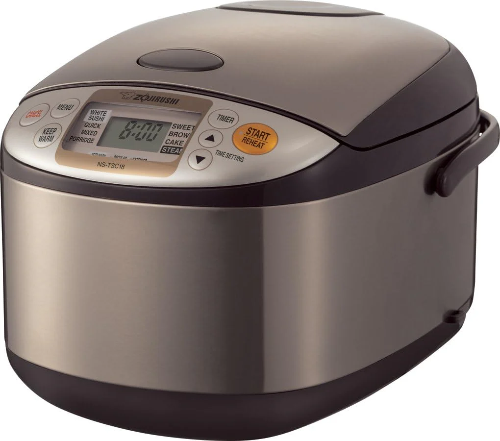 Rice Cooker and Warmer, 1.0-Liter, Stainless Brown