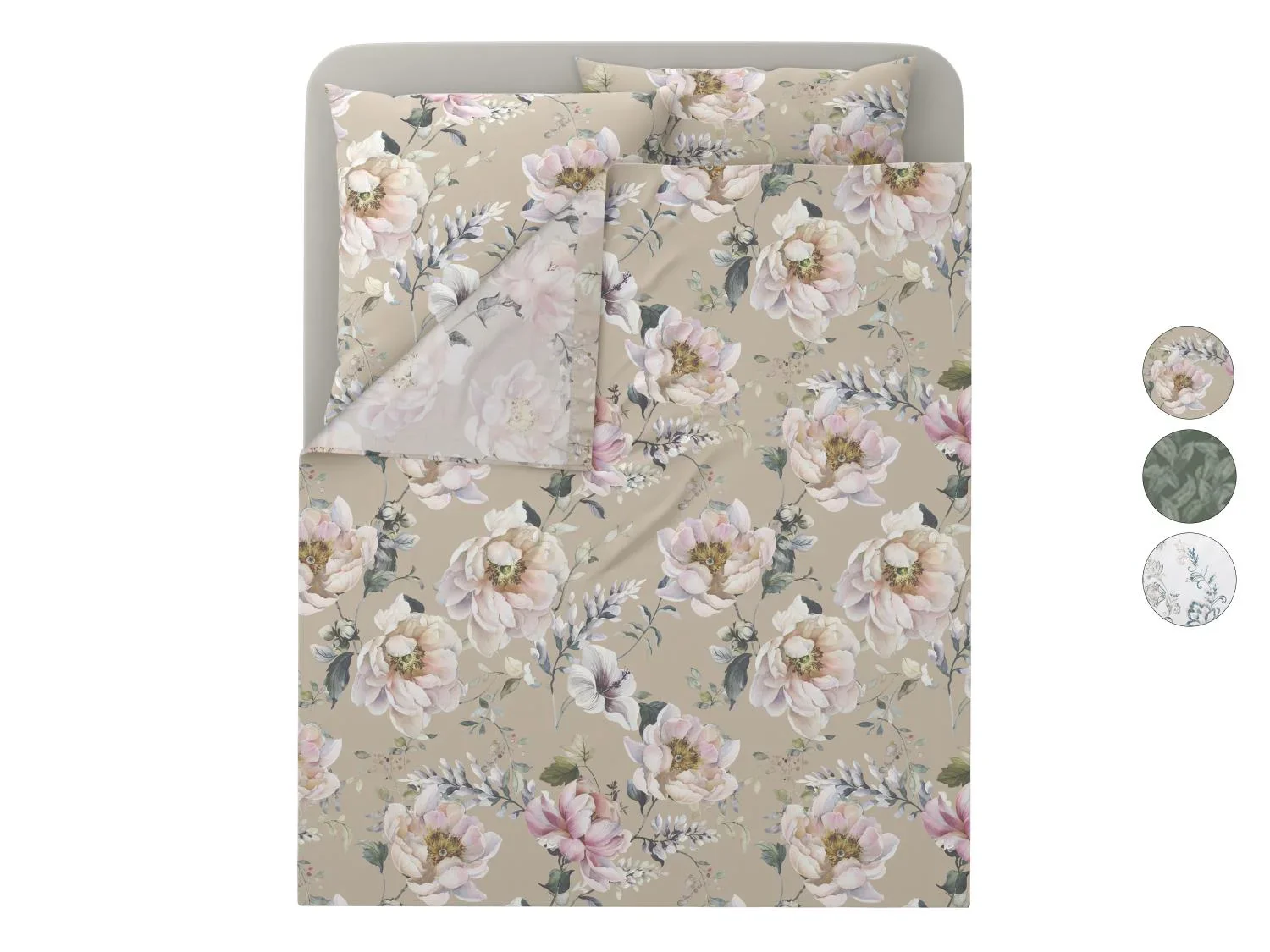LIVARNO Parure de lit en satin, 4 pices
