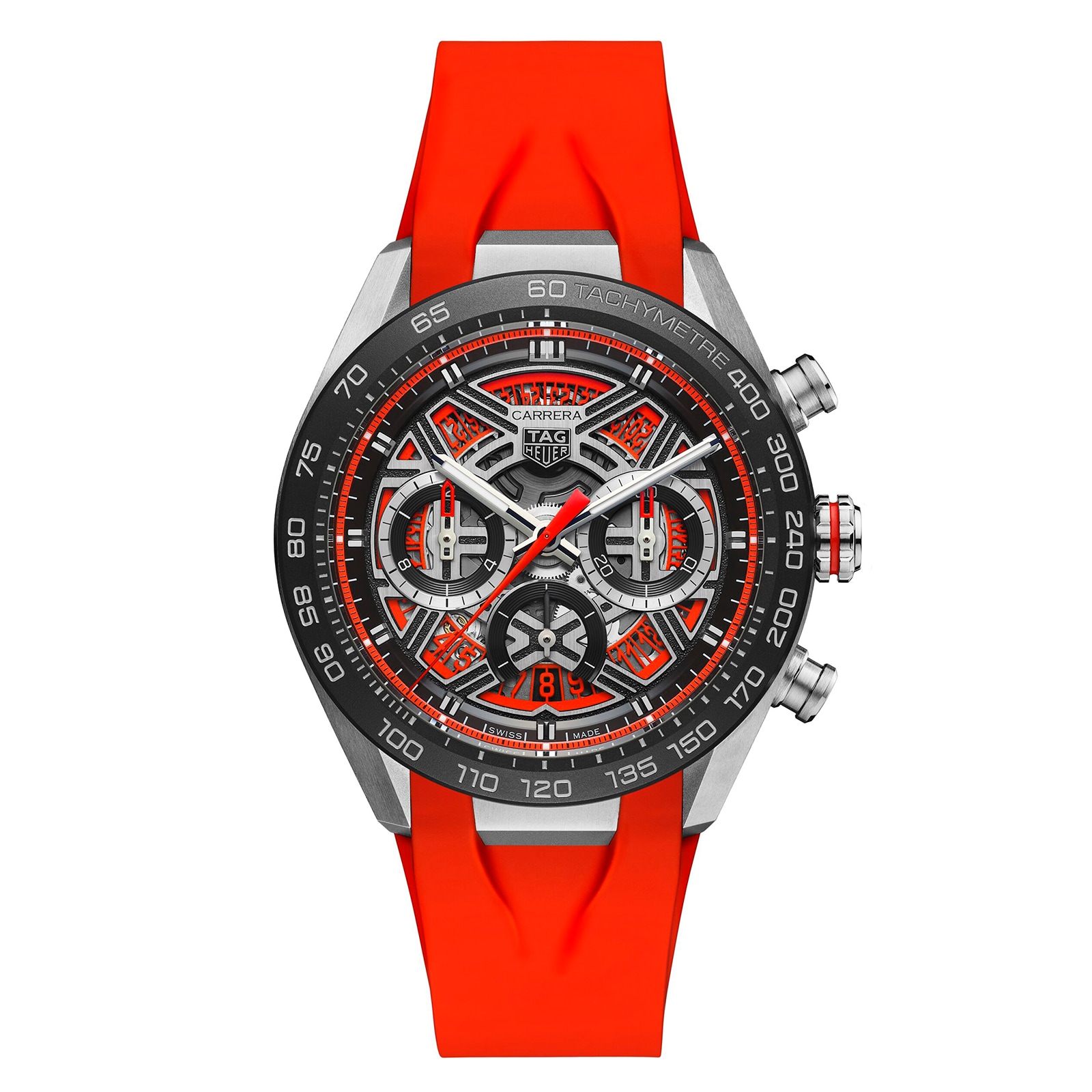 【Super Clone】TAG Heuer Carrera Chronograph Extreme Sport 44mm Mens Watch Red CBU2082.FT6275