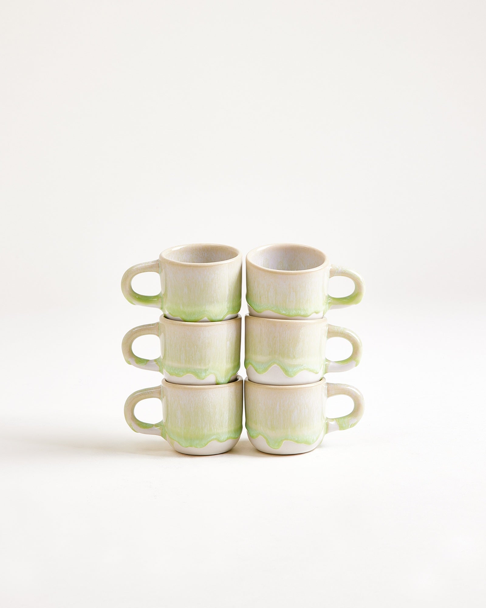 COIMBRA - ESPRESSO MUG PASTEL GREEN SET OF 6